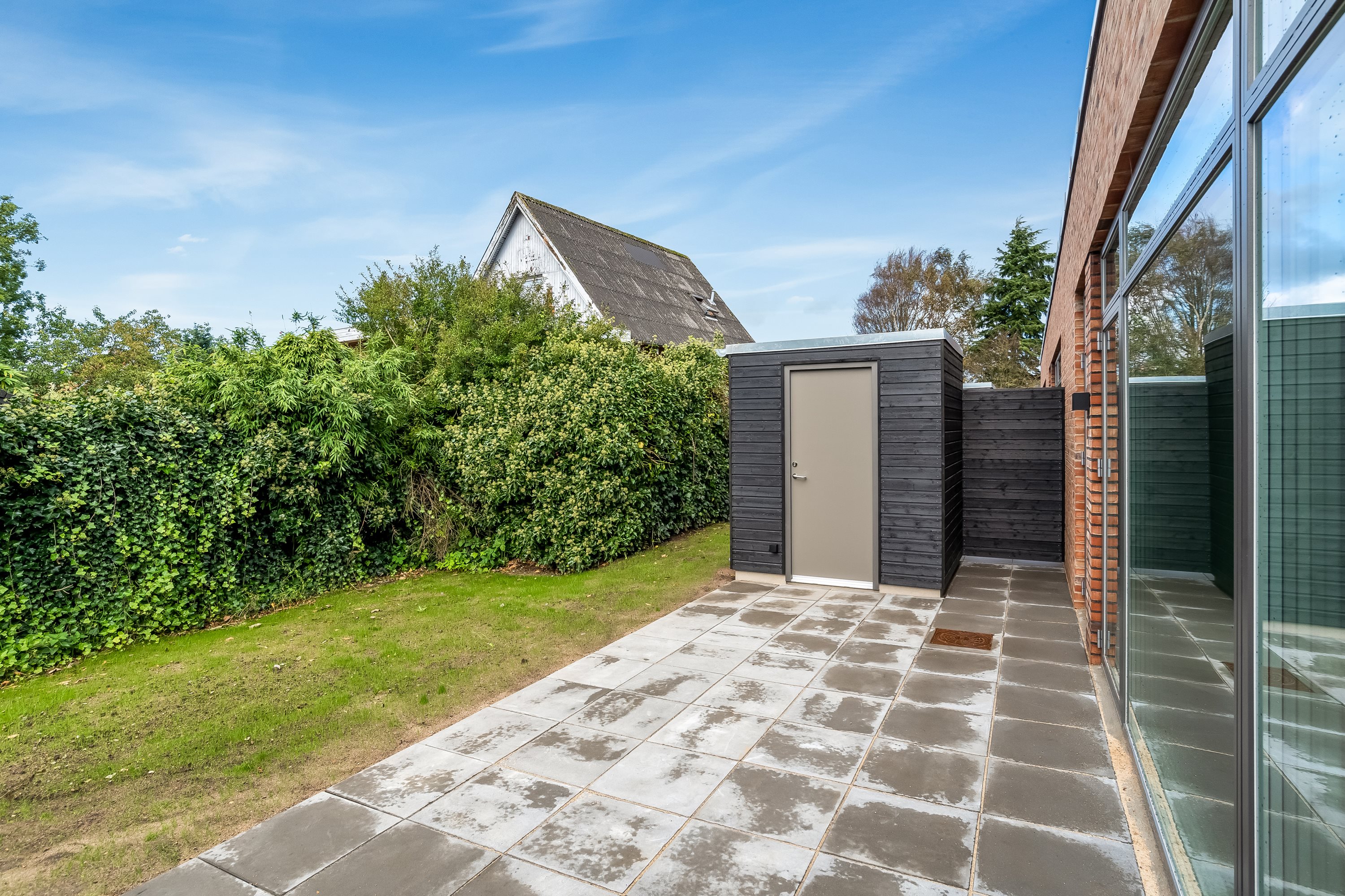 Fremhævet terrasse billede i fuldskærmstilstand. Billede af Smedegårdvej 50B, 7500 Holstebro