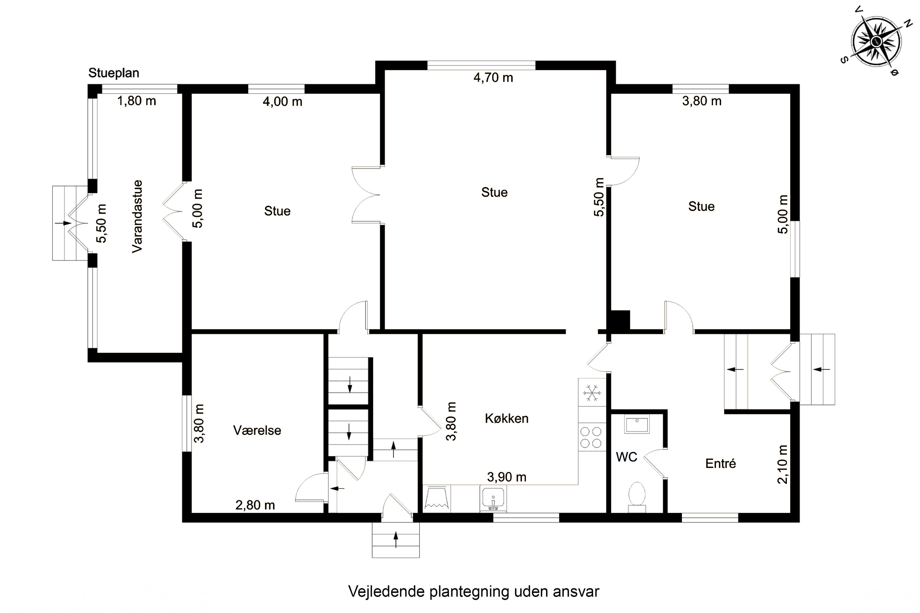 Plantegninger billede af Slotsgade 14, Tranekær, 5953 Tranekær
