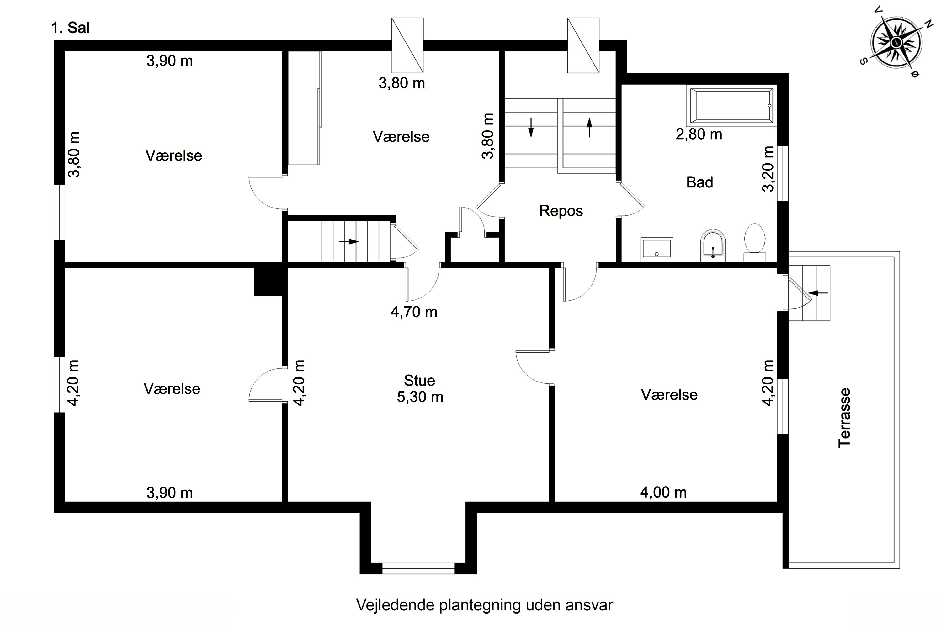 Plantegninger billede af Slotsgade 14, Tranekær, 5953 Tranekær