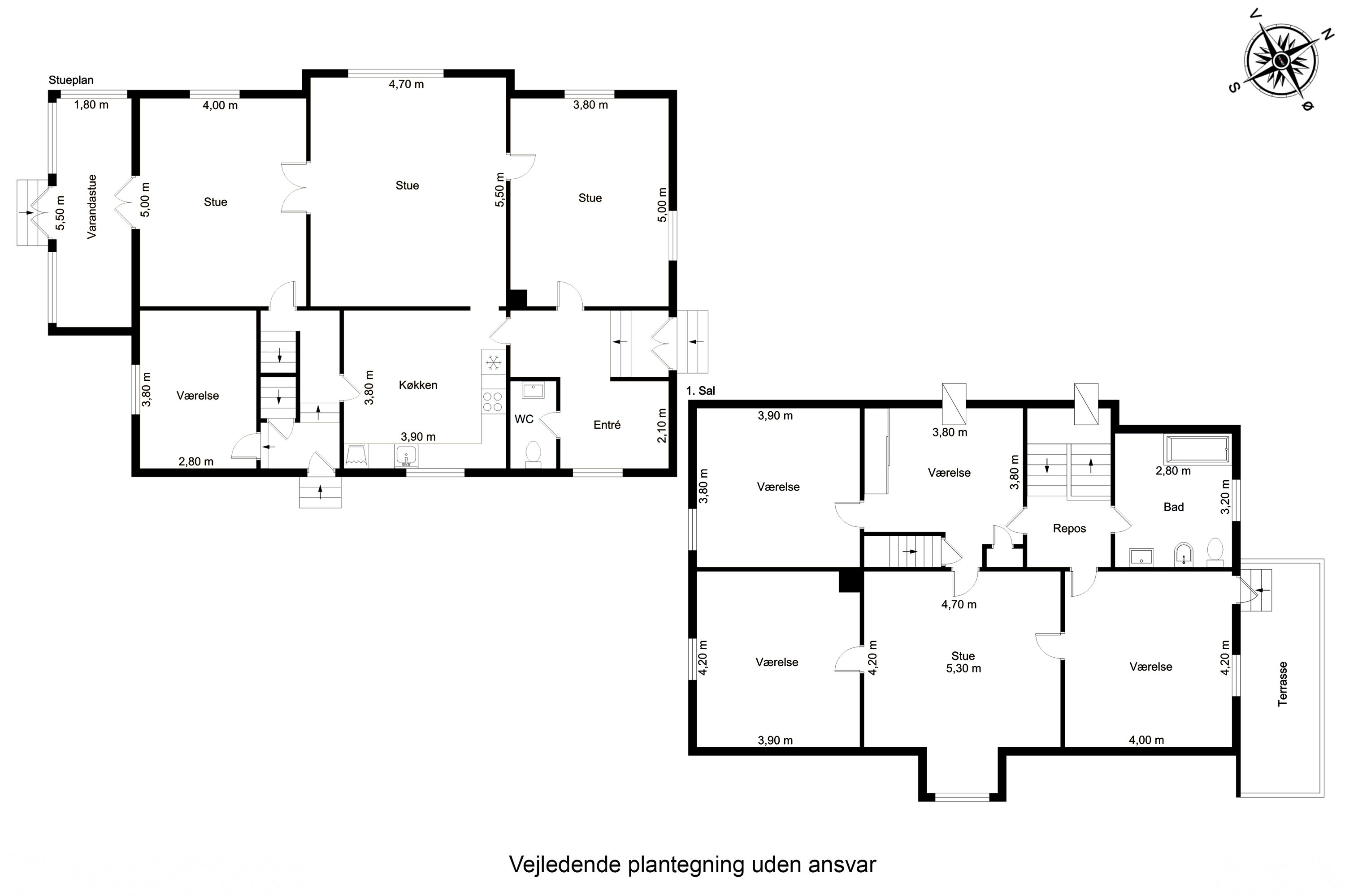 Plantegninger billede af Slotsgade 14, Tranekær, 5953 Tranekær