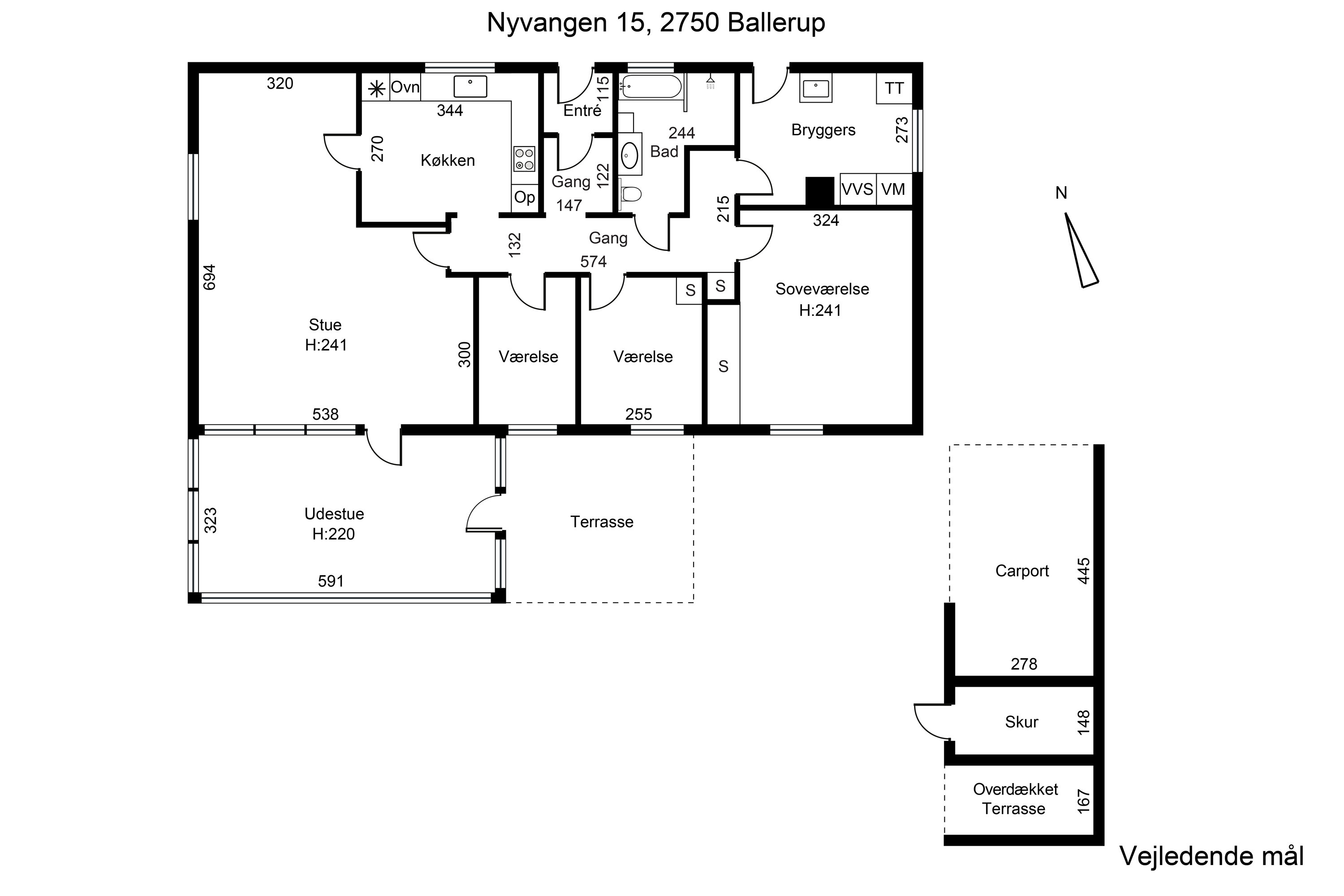 Plantegninger billede af Nyvangen 15, 2750 Ballerup