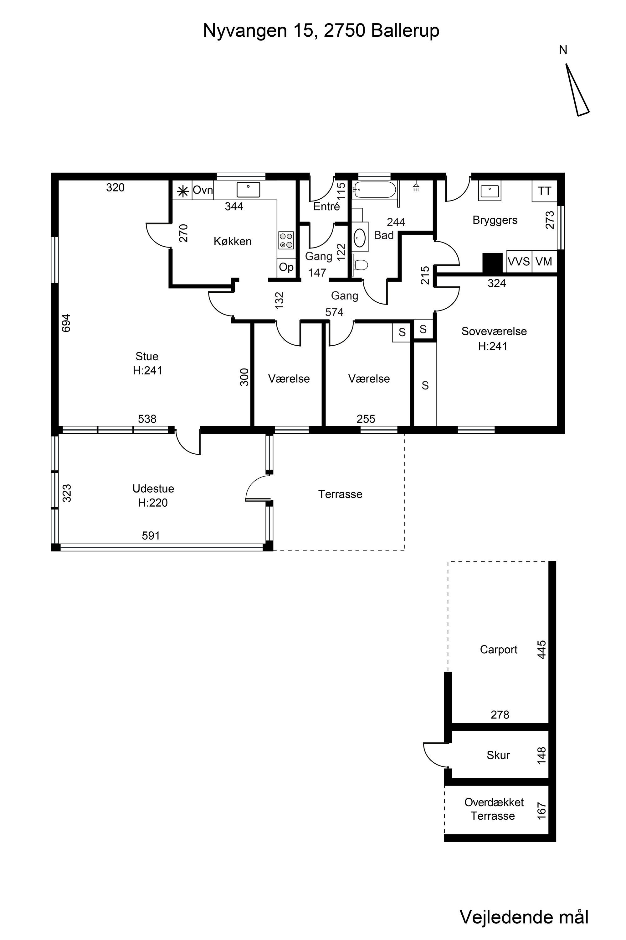 Plantegninger billede af Nyvangen 15, 2750 Ballerup