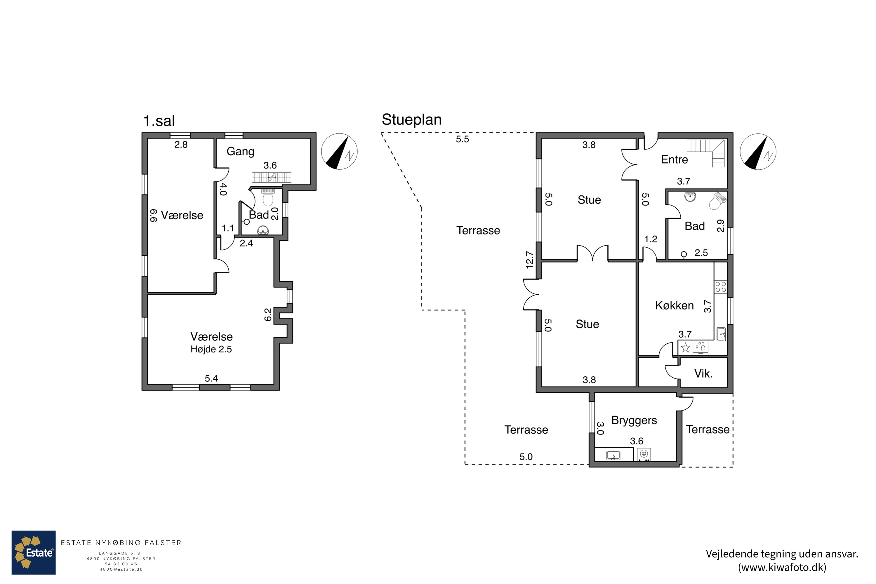 Plantegninger billede af Nørresøgade 21, 4930 Maribo