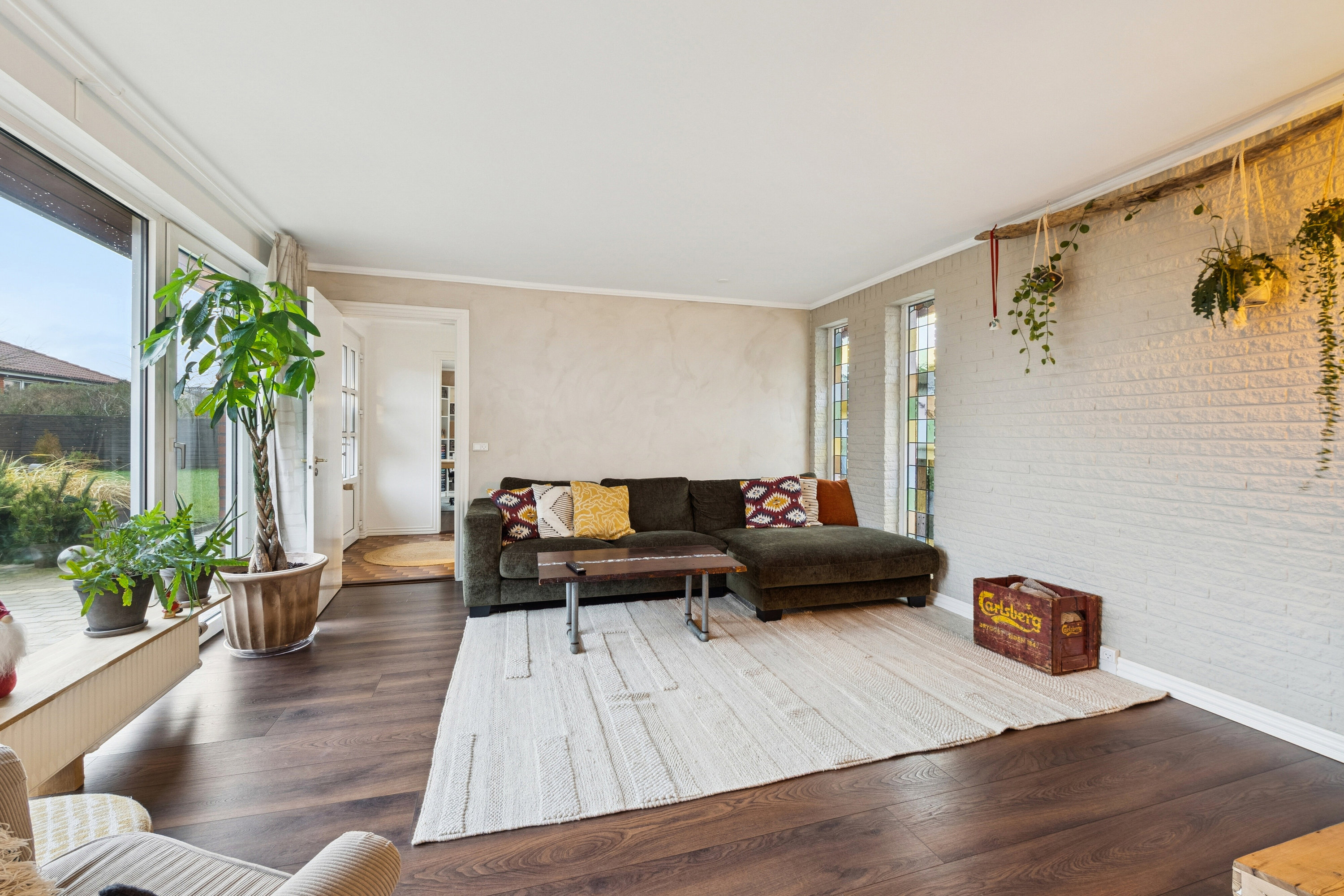 Fremhævet stue billede i fuldskærmstilstand. Billede af Grønkærvej 10, Vorupør, 7700 Thisted