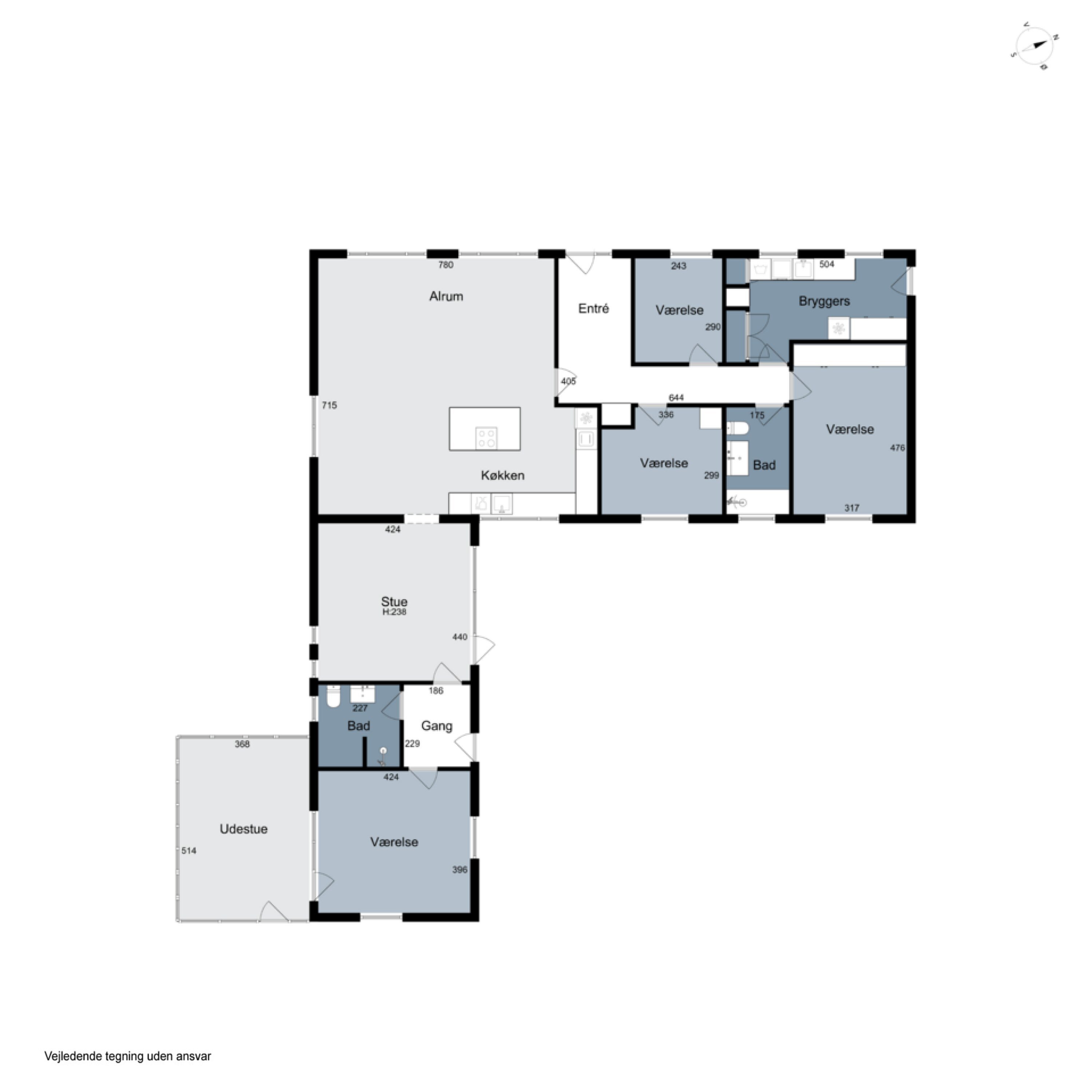 Plantegninger billede af Grønkærvej 10, Vorupør, 7700 Thisted