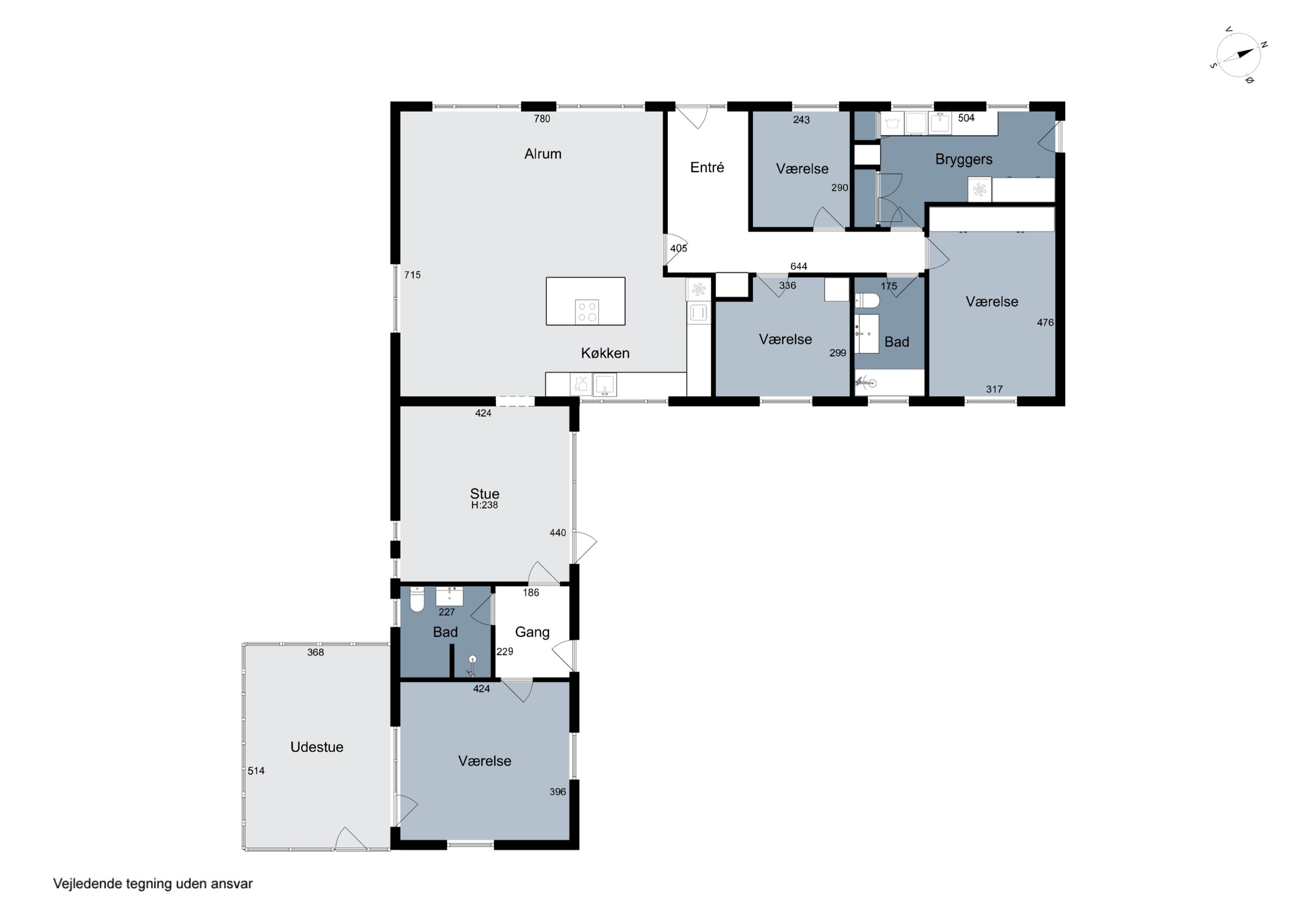 Plantegninger billede af Grønkærvej 10, Vorupør, 7700 Thisted