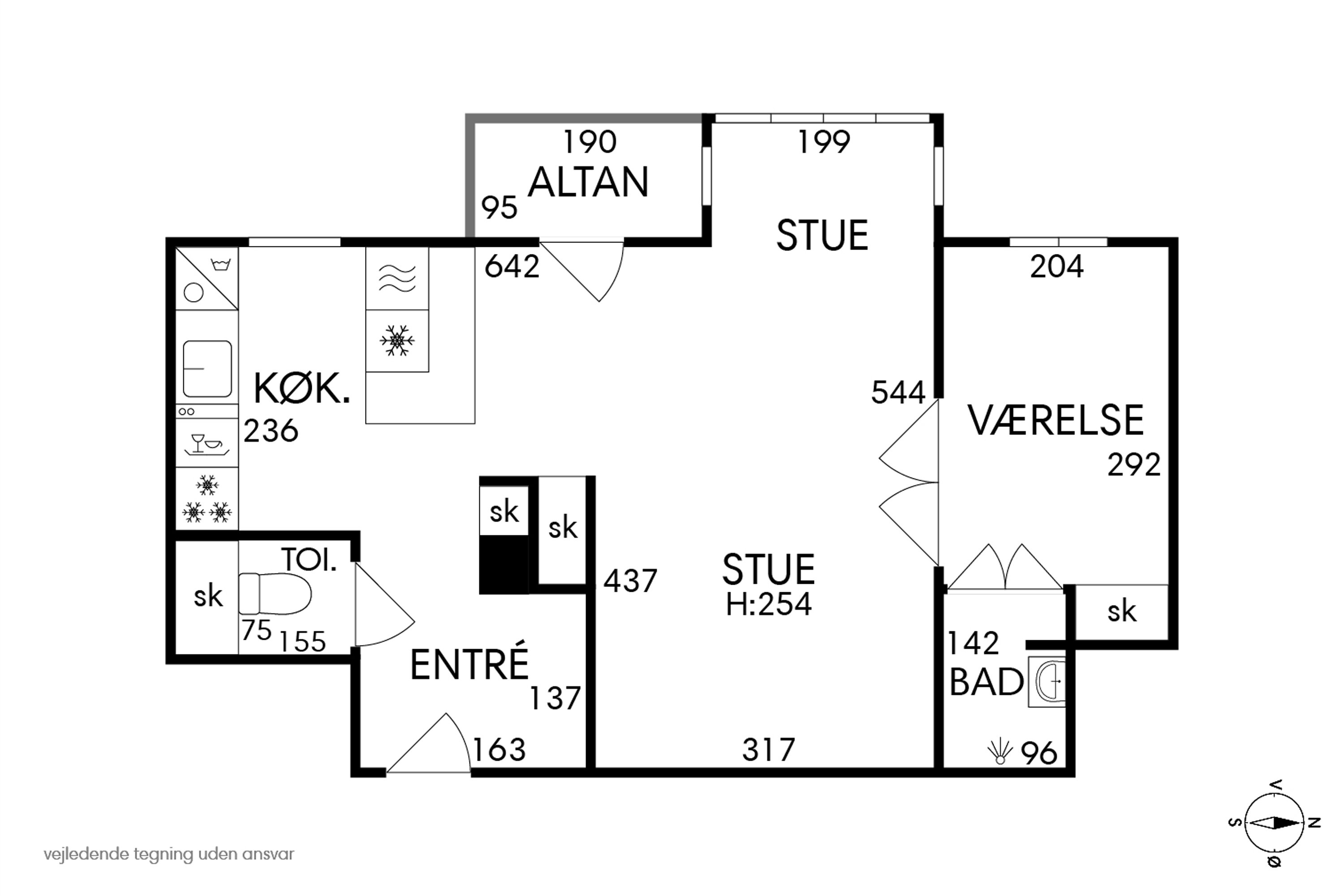 Plantegninger billede af Offenbachsvej 25, 2. mf., 2450 København SV