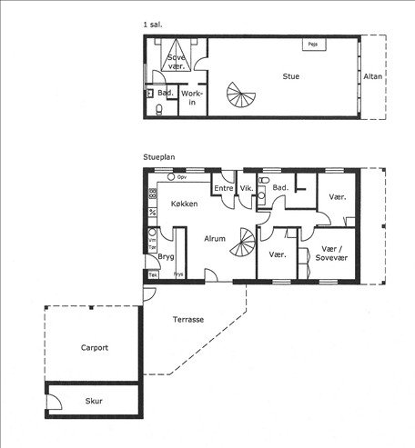 Plantegninger billede af Kongeløkken 27, 5580 Nørre Aaby