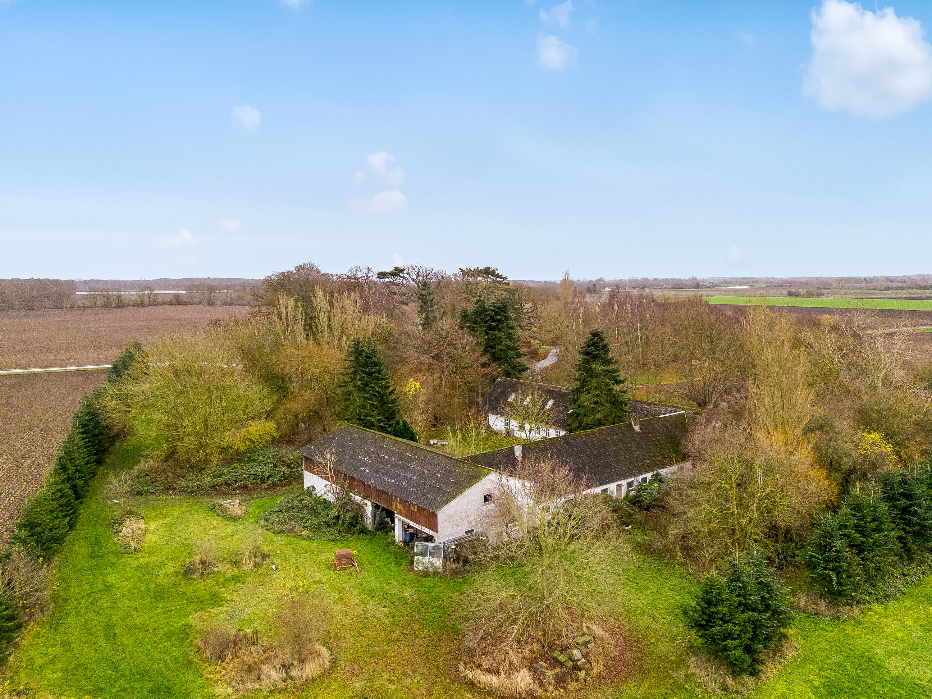 Miniaturebillede 1: luftfoto. Billede af Pogemosevej 27, Radsted, 4990 Sakskøbing