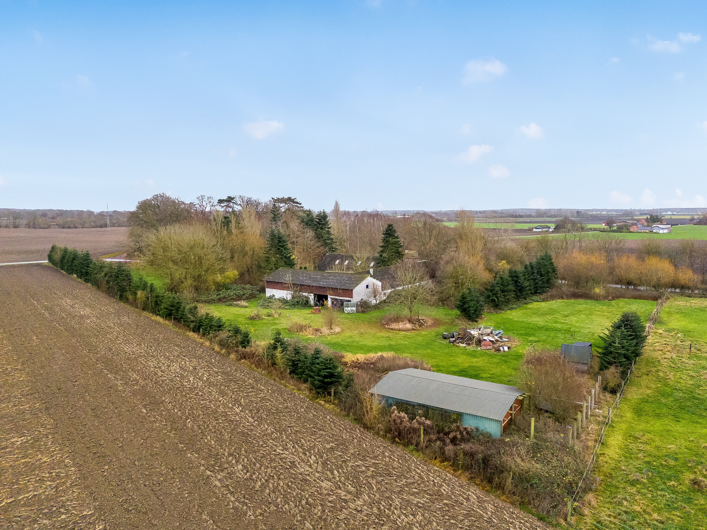 Miniaturebillede 2: luftfoto. Billede af Pogemosevej 27, Radsted, 4990 Sakskøbing