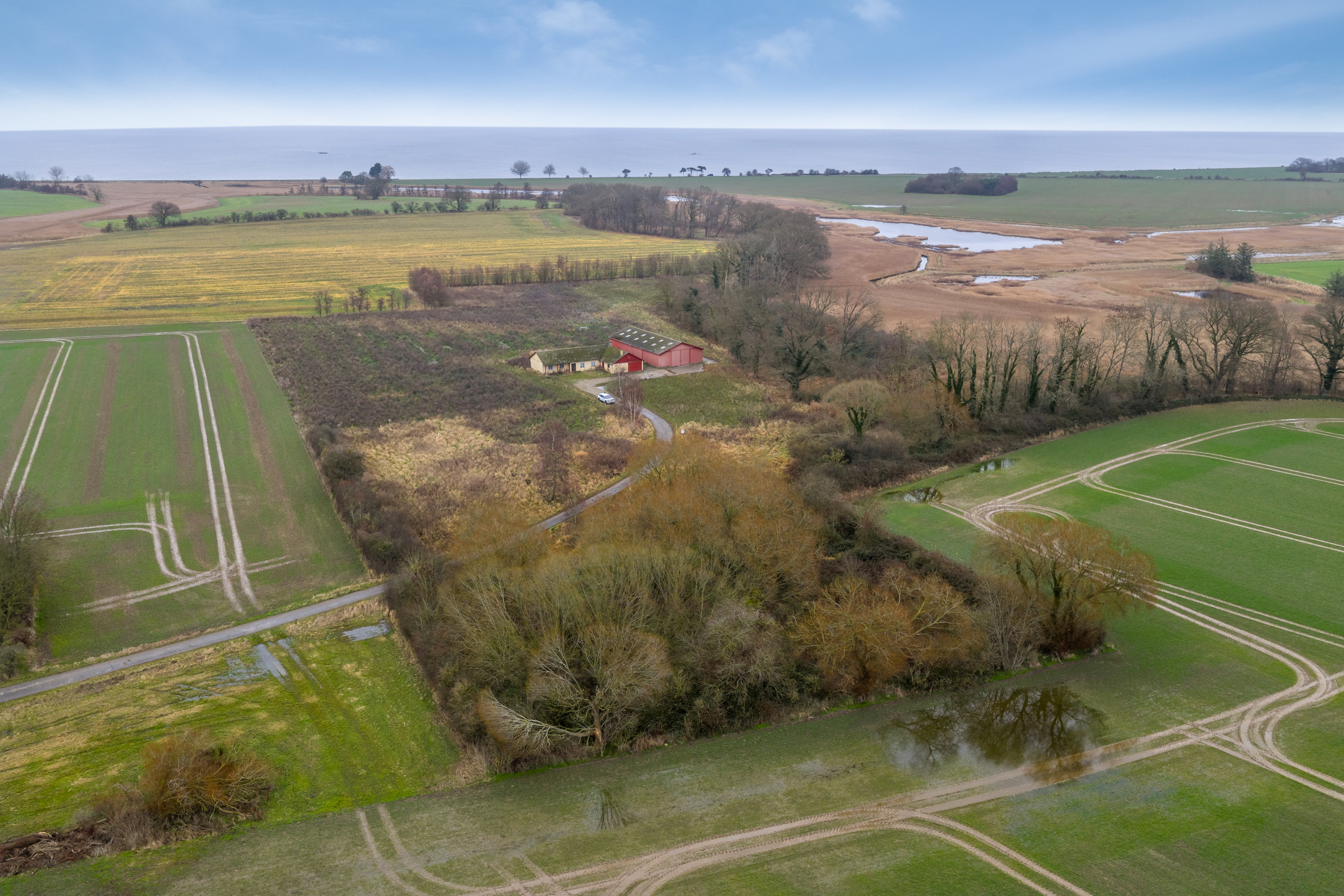 Landejendom: Luftfoto på Sibiriensvænget 106, Revninge, 5300 Kerteminde
