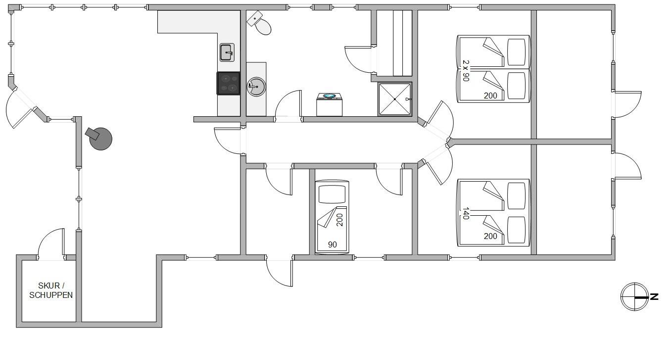 Plantegninger billede af Dortheasvej 62, Bjerregaard, 6960 Hvide Sande