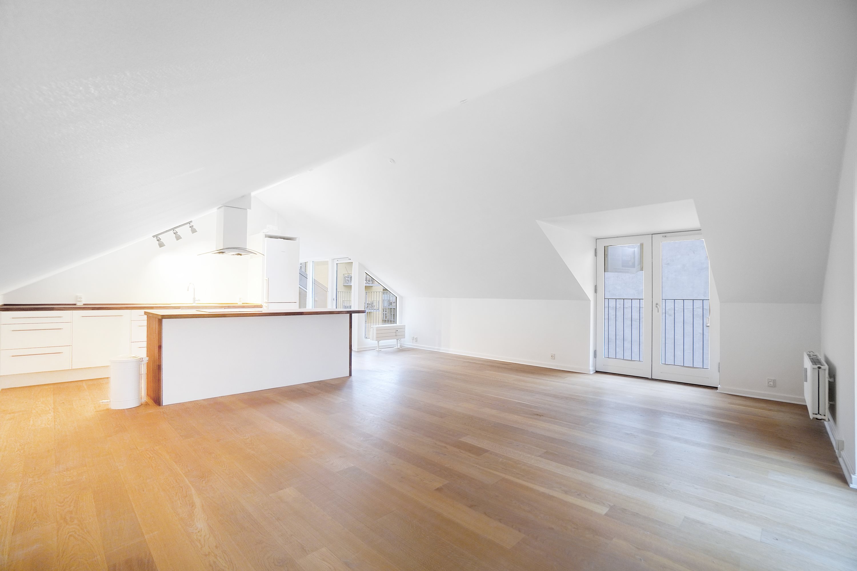 Fremhævet stue billede i fuldskærmstilstand. Billede af Viborggade 59A, 3., 2100 København Ø