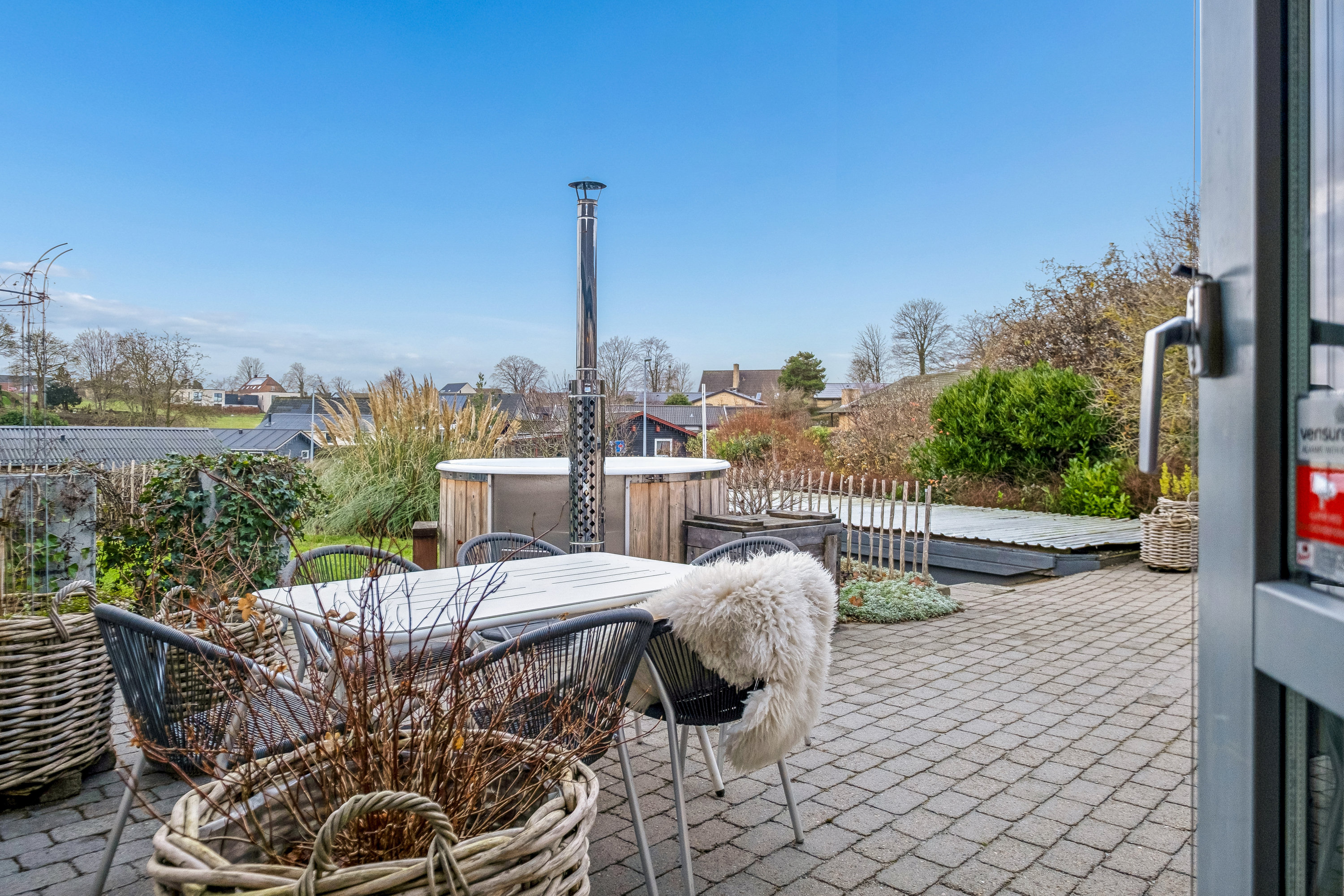 Fremhævet terrasse billede i fuldskærmstilstand. Billede af Vedbæksalle 108, Torsted, 8700 Horsens