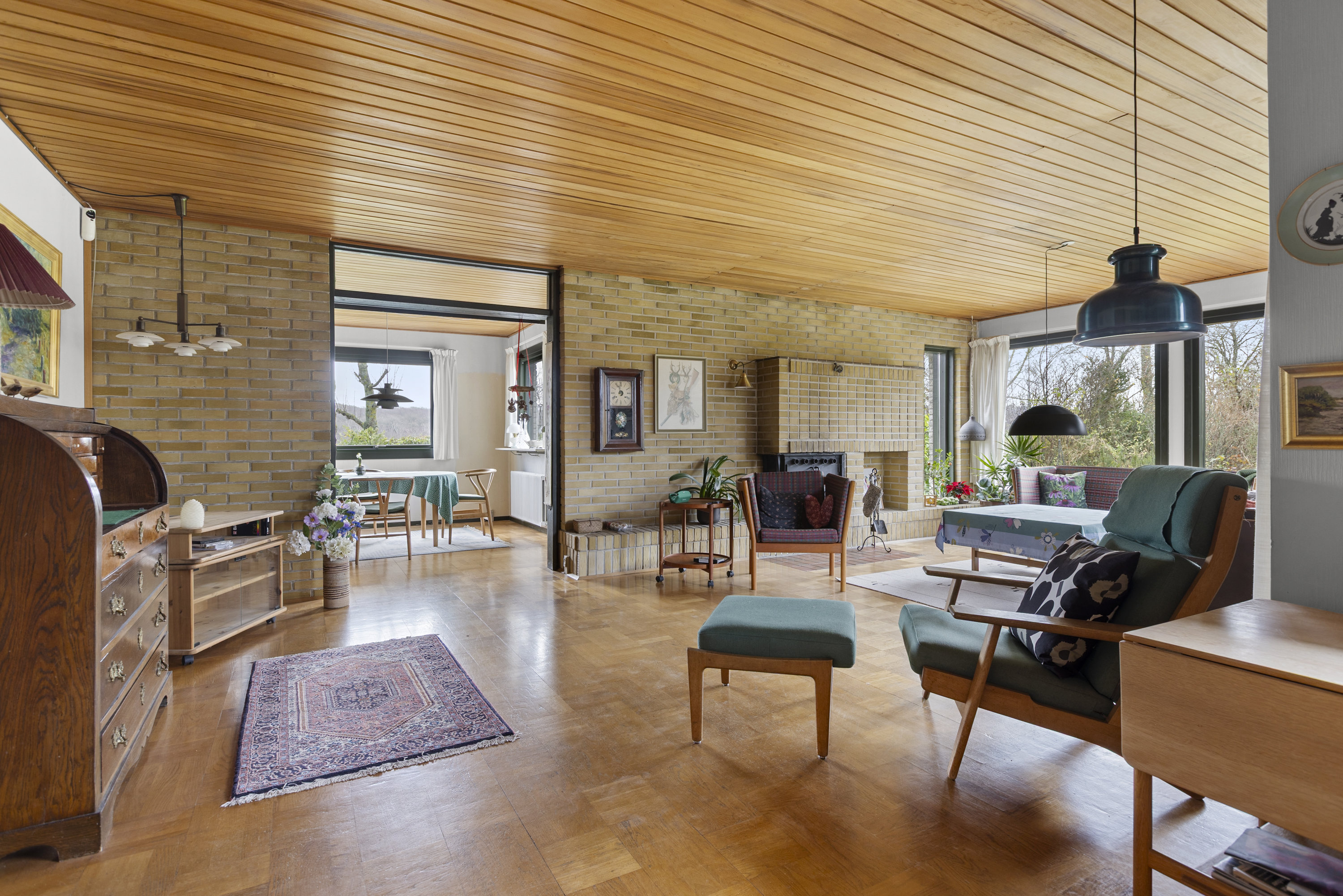 Fremhævet stue billede i fuldskærmstilstand. Billede af Fuglebakken 1, 4220 Korsør