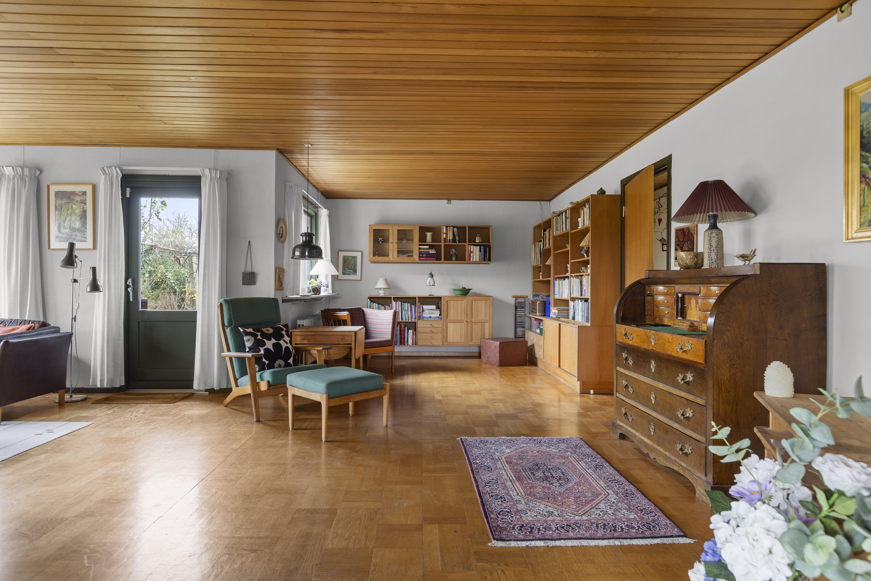 Fremhævet stue billede i fuldskærmstilstand. Billede af Fuglebakken 1, 4220 Korsør