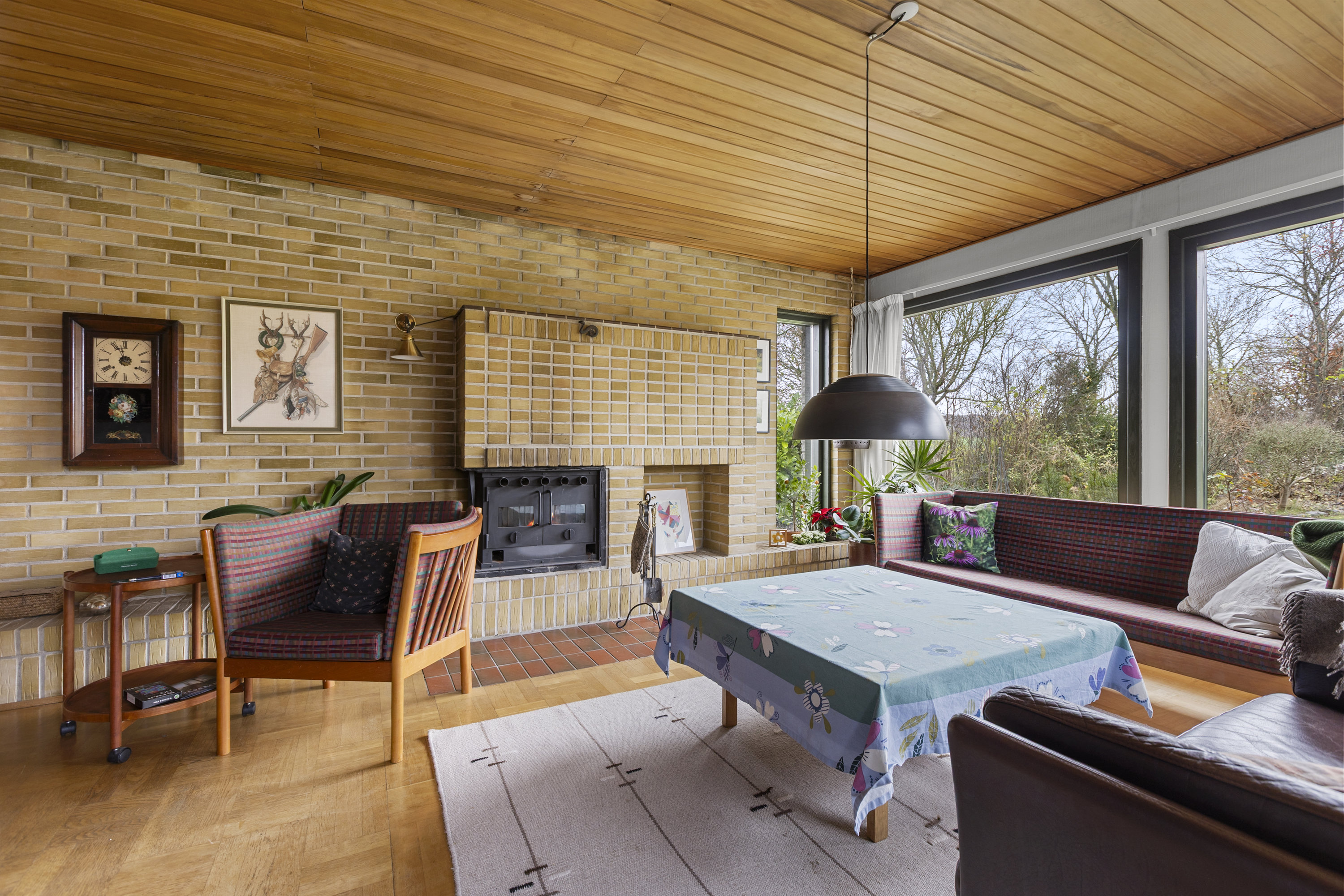 Fremhævet stue billede i fuldskærmstilstand. Billede af Fuglebakken 1, 4220 Korsør