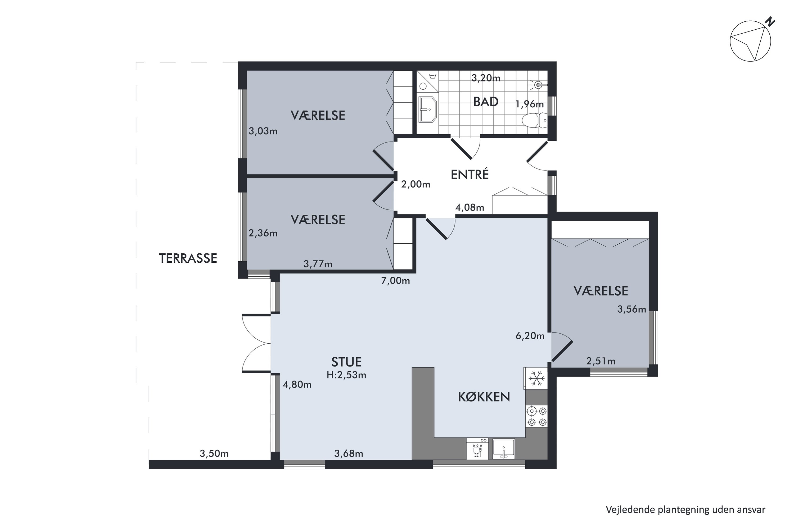 Plantegninger billede af Engvej 54, st.. tv., 2791 Dragør