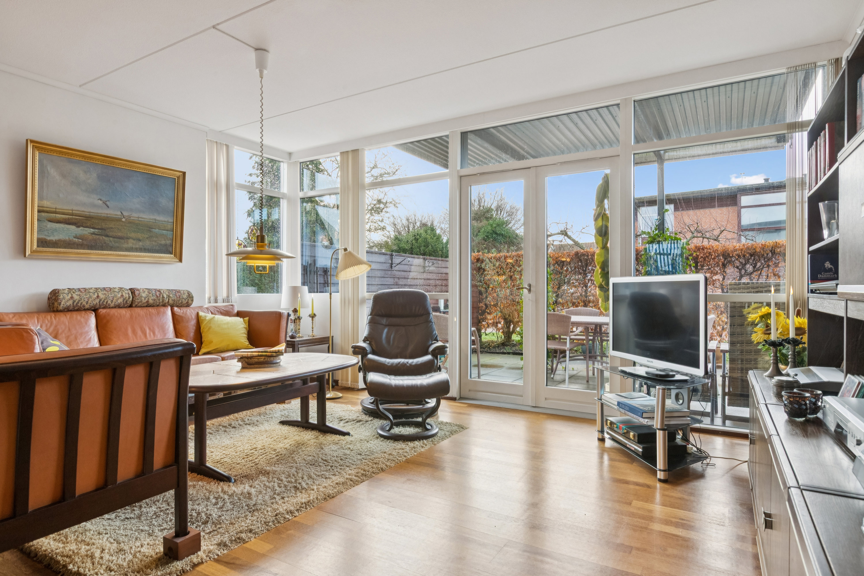 Fremhævet stue billede i fuldskærmstilstand. Billede af Engvej 54, st.. tv., 2791 Dragør