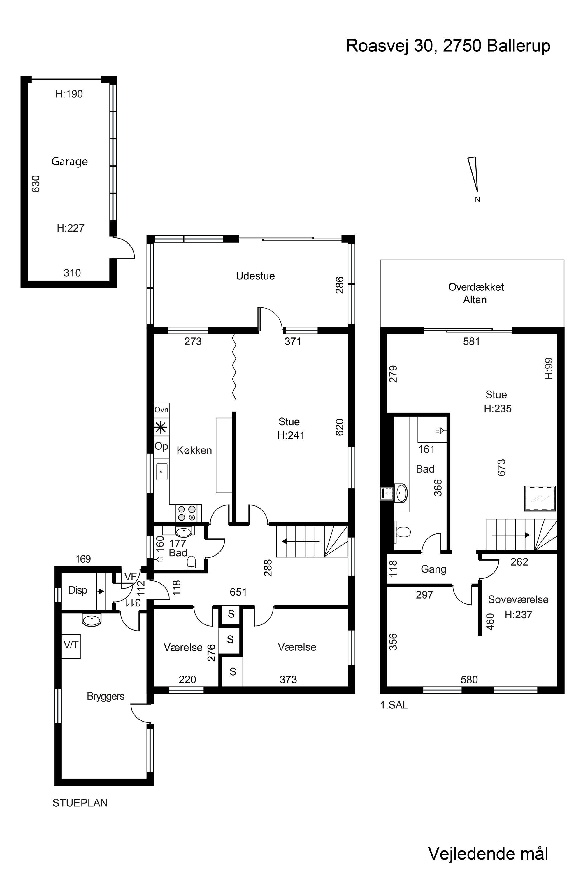 Plantegninger billede af Roasvej 30, 2750 Ballerup