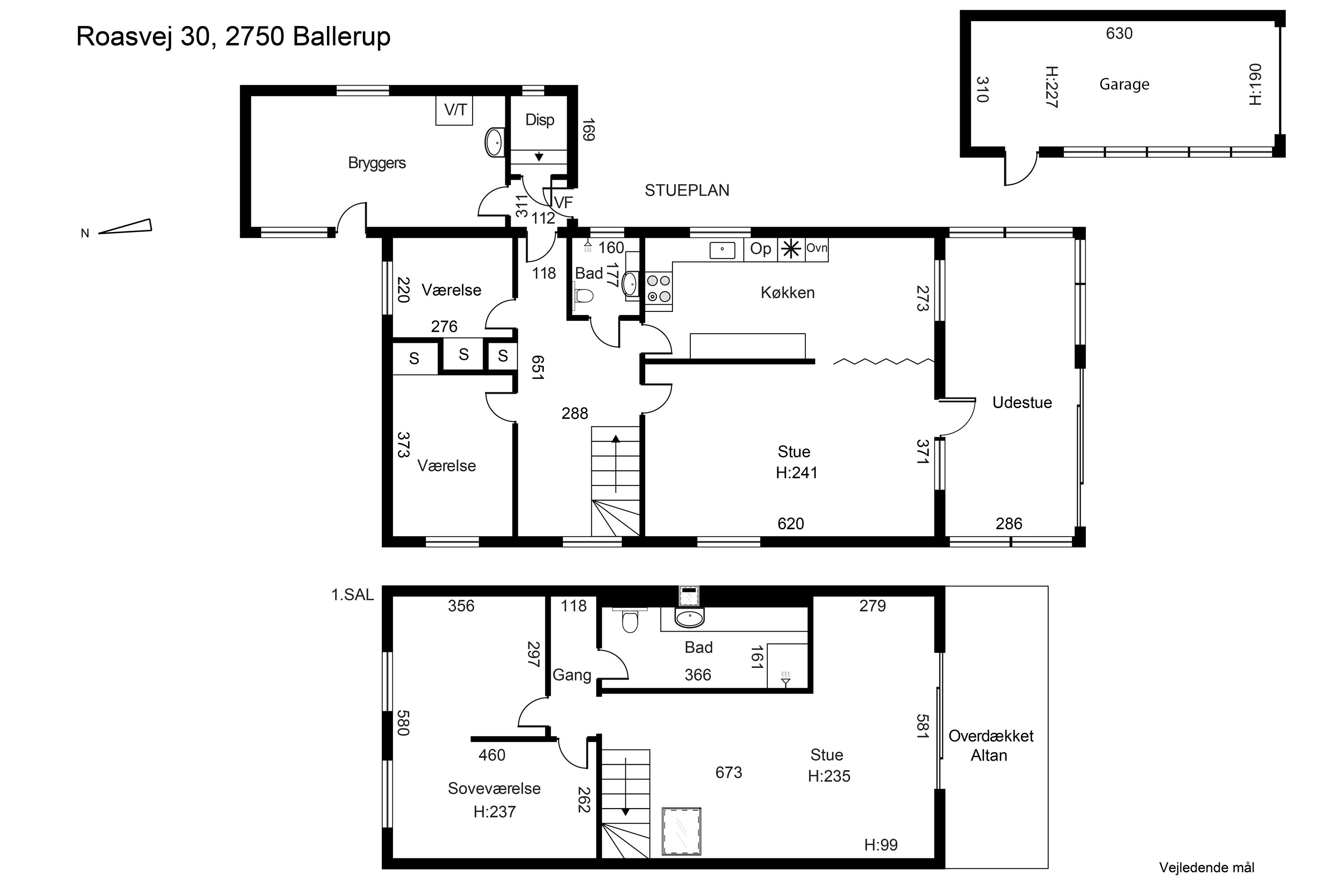 Plantegninger billede af Roasvej 30, 2750 Ballerup