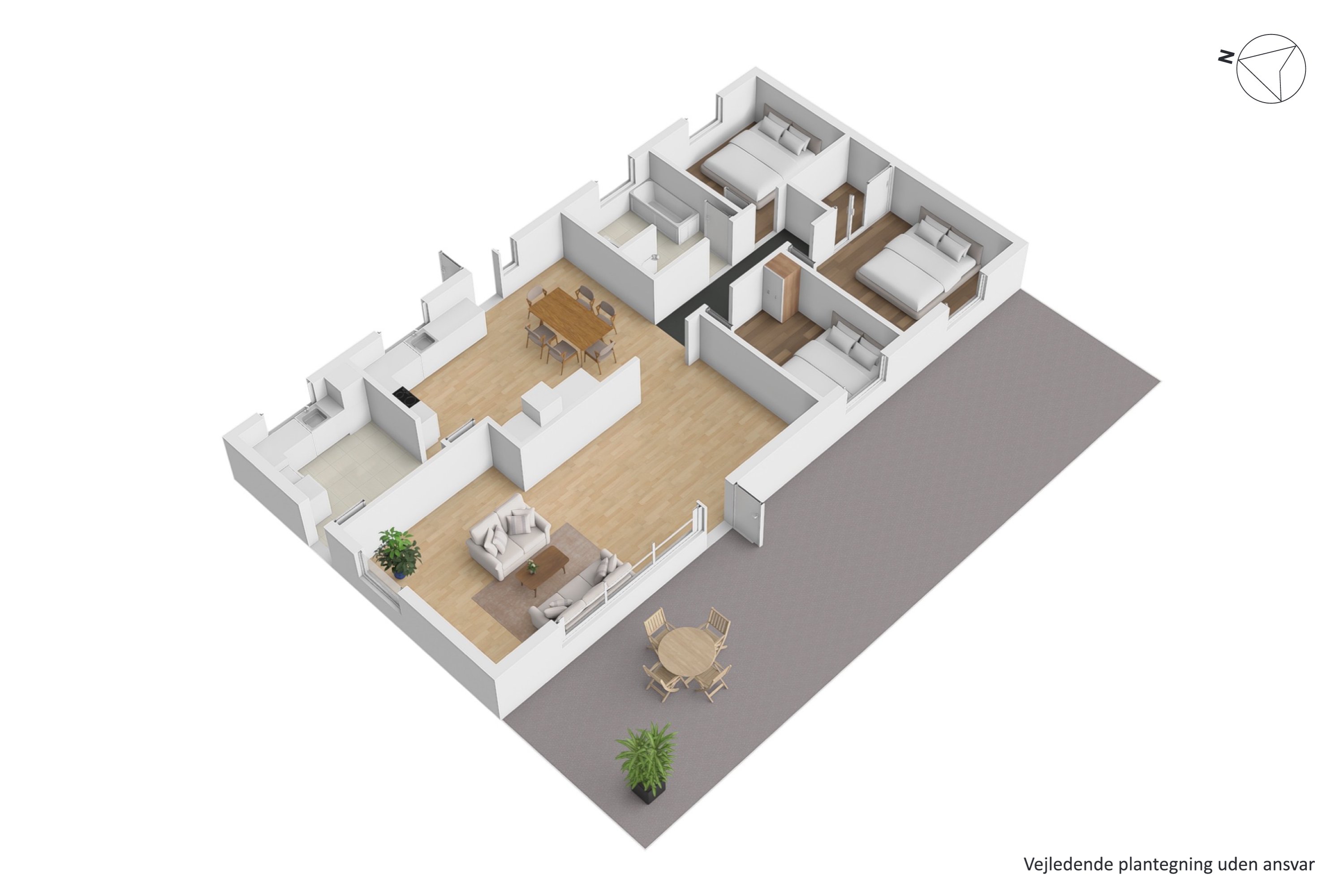 Plantegninger billede af Aakjærsvej 8, 8723 Løsning