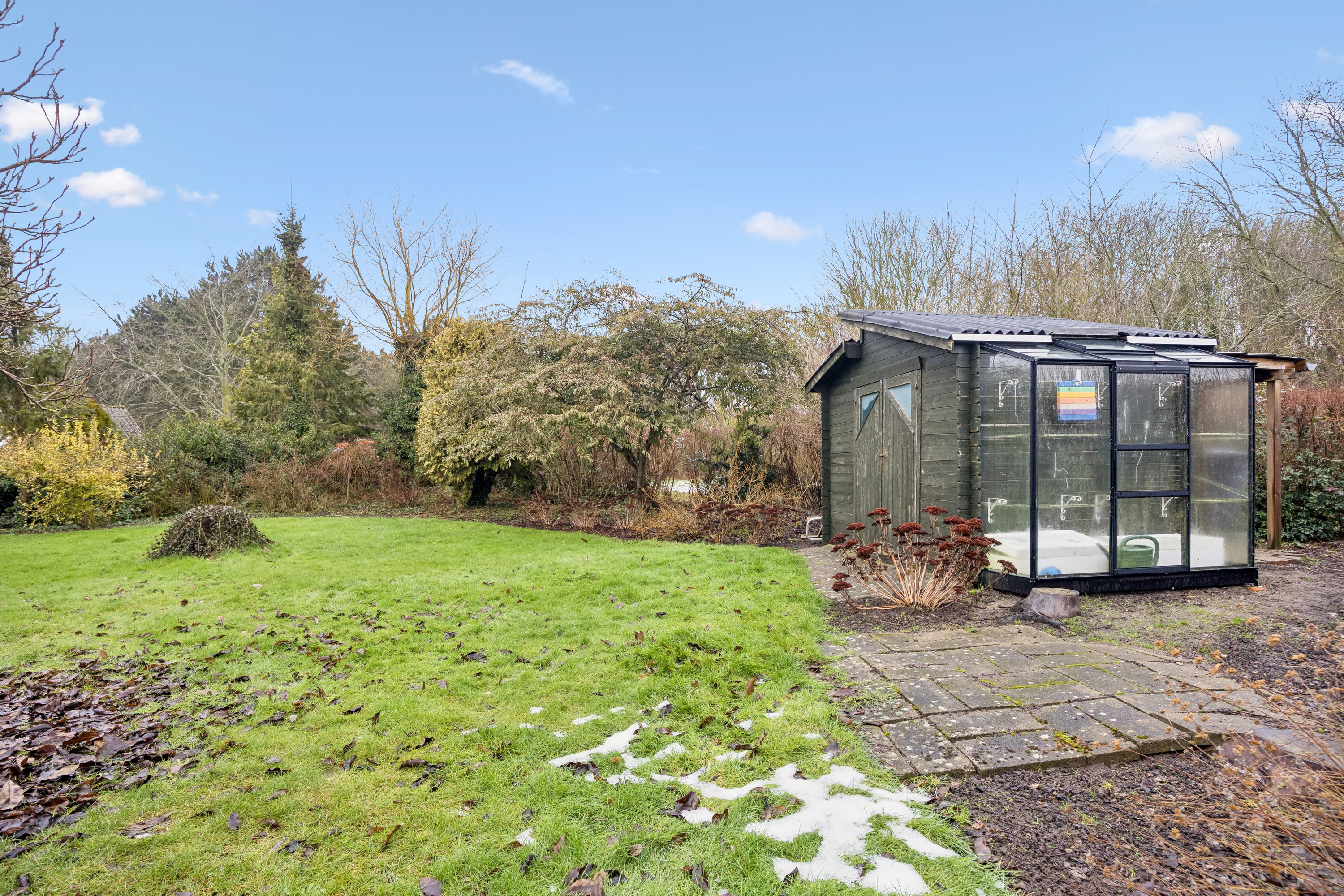 Fremhævet have billede i fuldskærmstilstand. Billede af Kløvervej 46, 4270 Høng