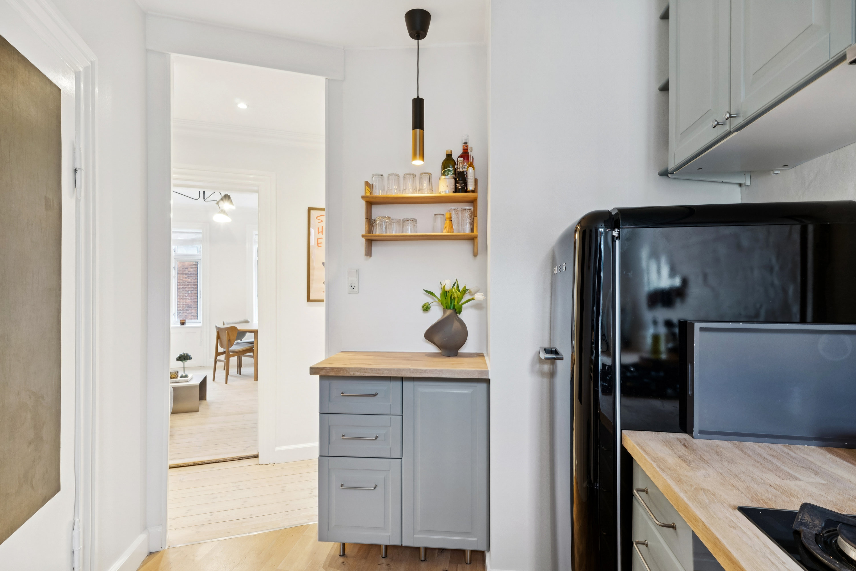 Fremhævet køkken billede i fuldskærmstilstand. Billede af Farumgade 7, 4. tv., 2200 København N