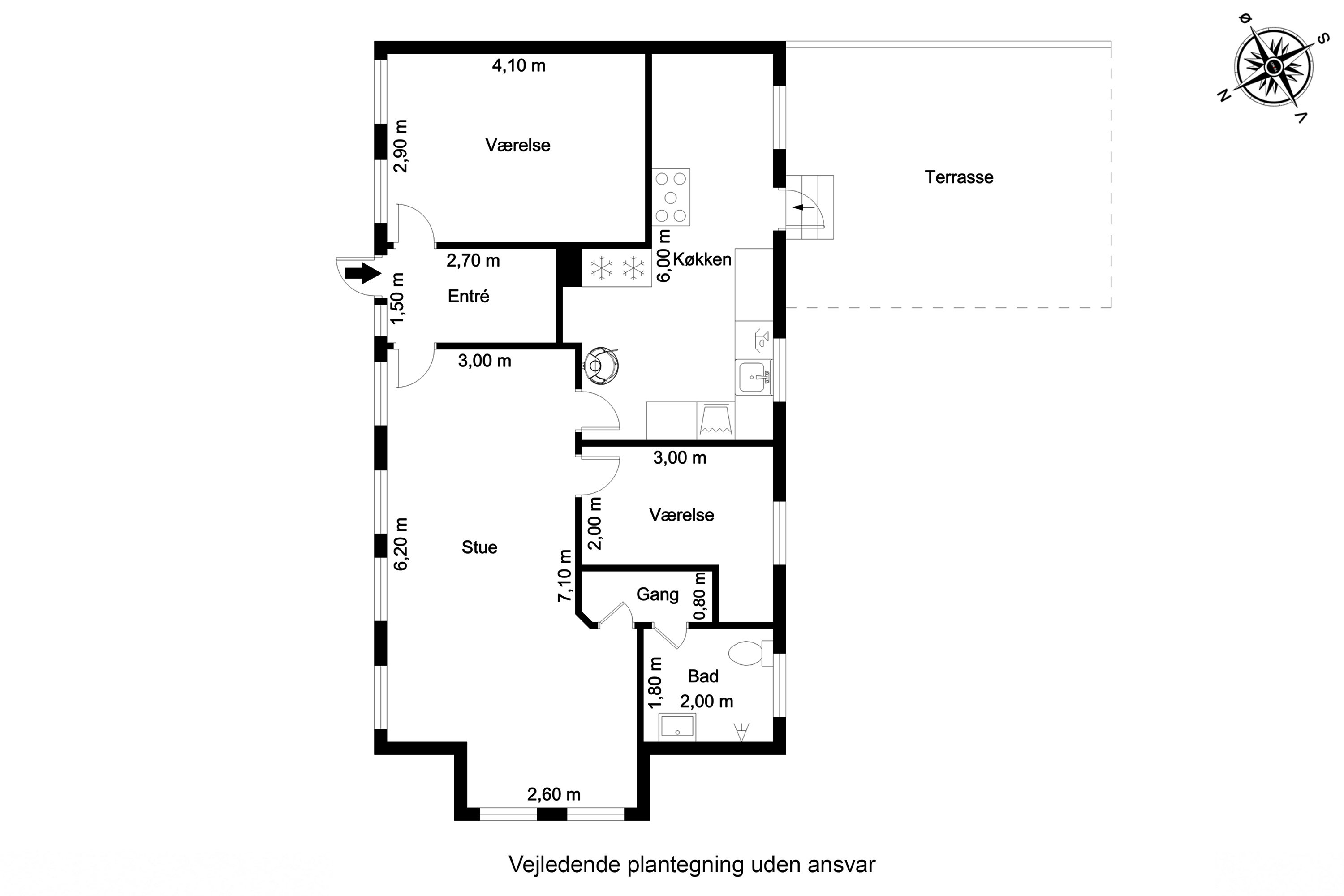 Plantegninger billede af Strædet 13, Drejø, 5700 Svendborg
