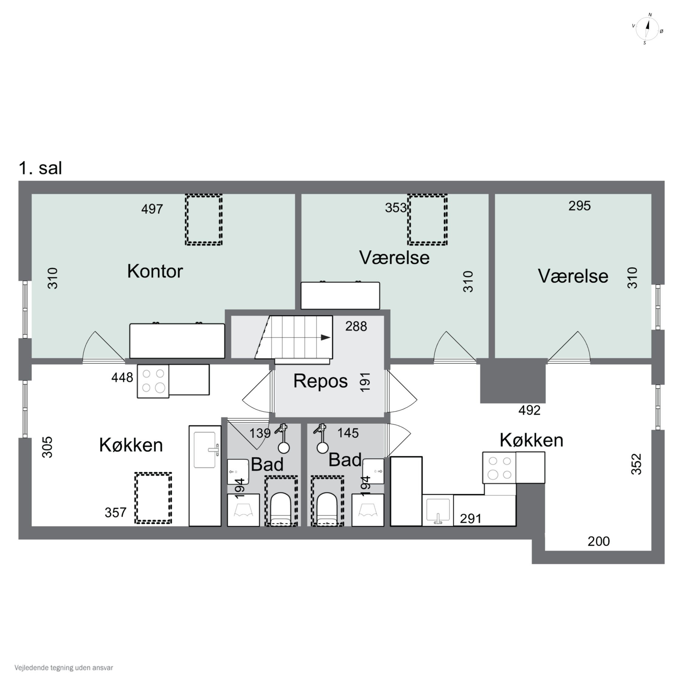 Plantegninger billede af Bergmannsvej 34, Thurø, 5700 Svendborg