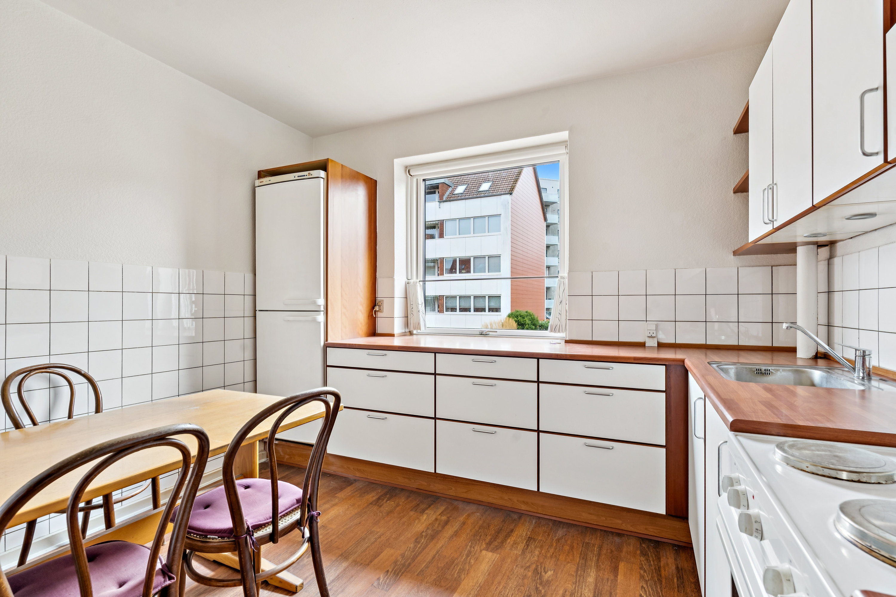 Fremhævet køkken billede i fuldskærmstilstand. Billede af Bygholm Parkvej 13A, st.. tv., Midtbyen, 8700 Horsens