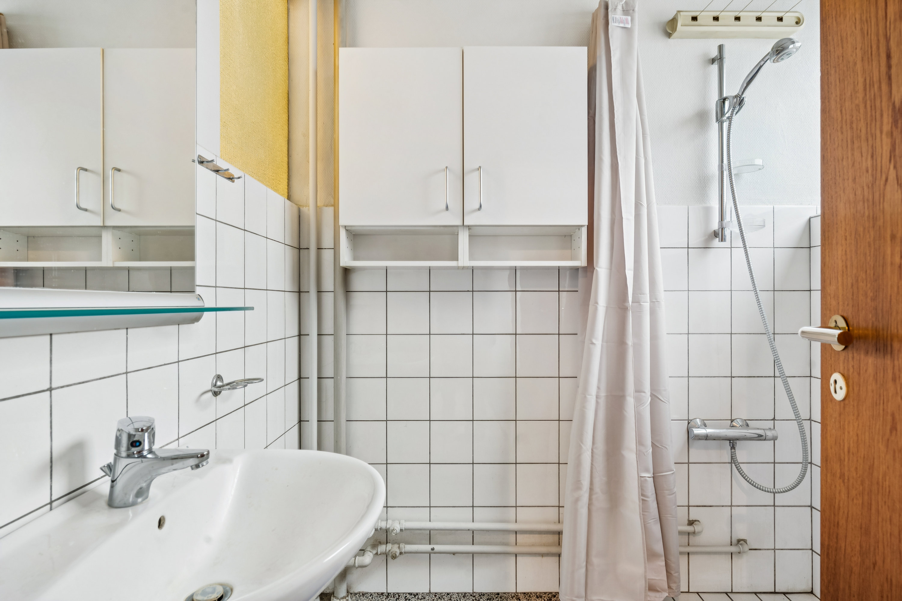 Fremhævet badeværelse billede i fuldskærmstilstand. Billede af Bygholm Parkvej 13A, st.. tv., Midtbyen, 8700 Horsens