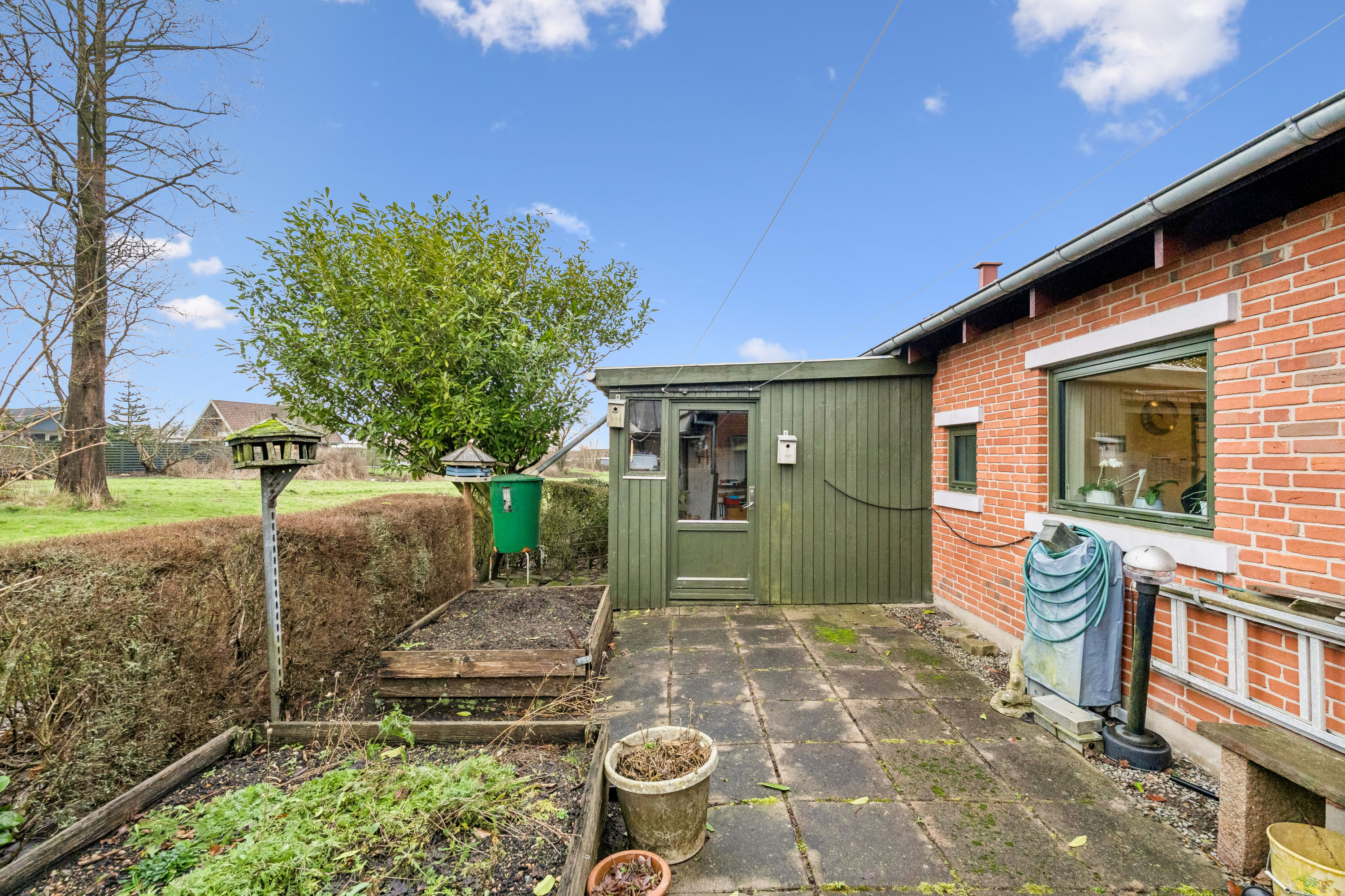 Fremhævet baggård/baghave billede i fuldskærmstilstand. Billede af Bøgelunden 13, 8722 Hedensted