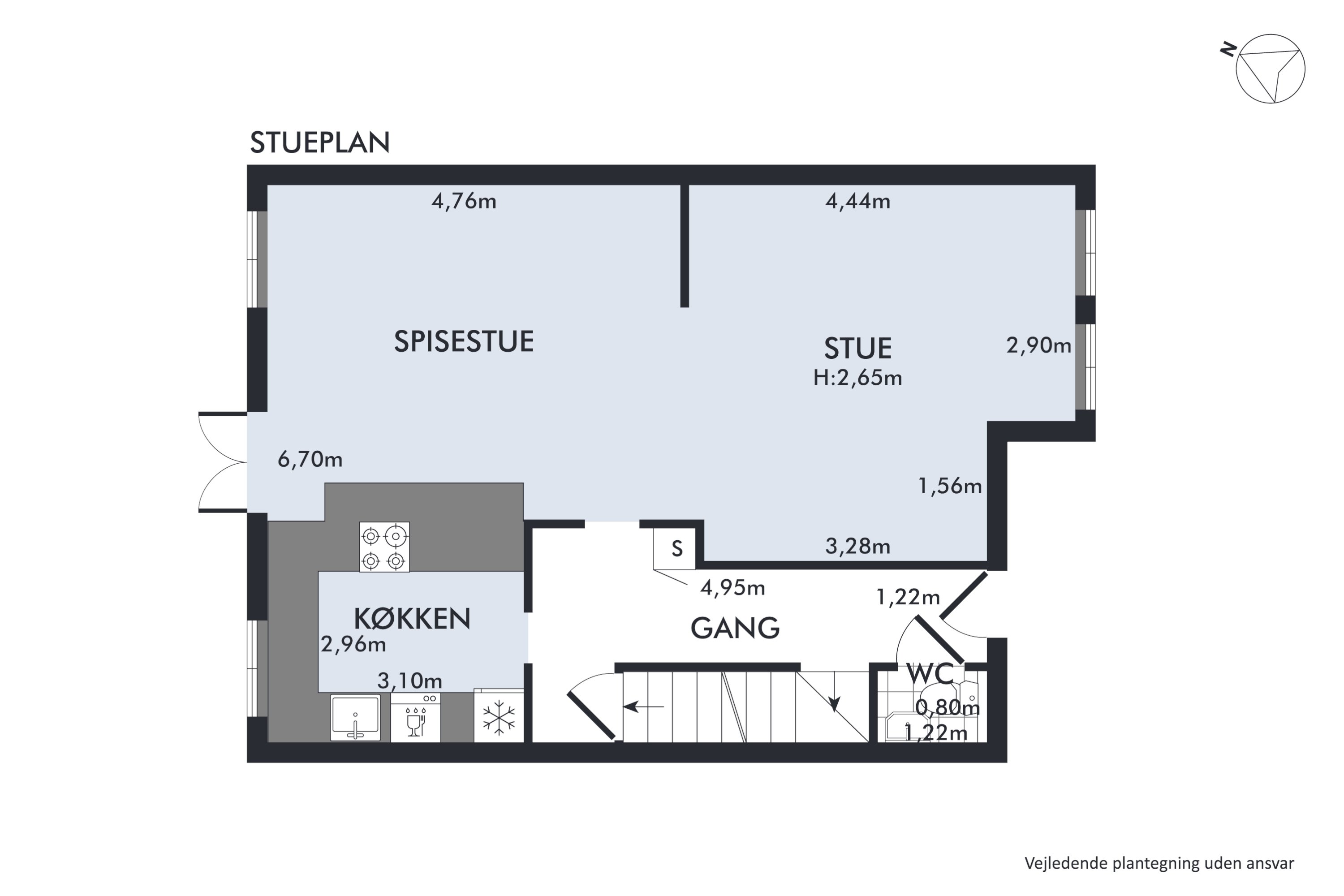 Plantegninger billede af Buddingevej 46A, 2800 Kongens Lyngby
