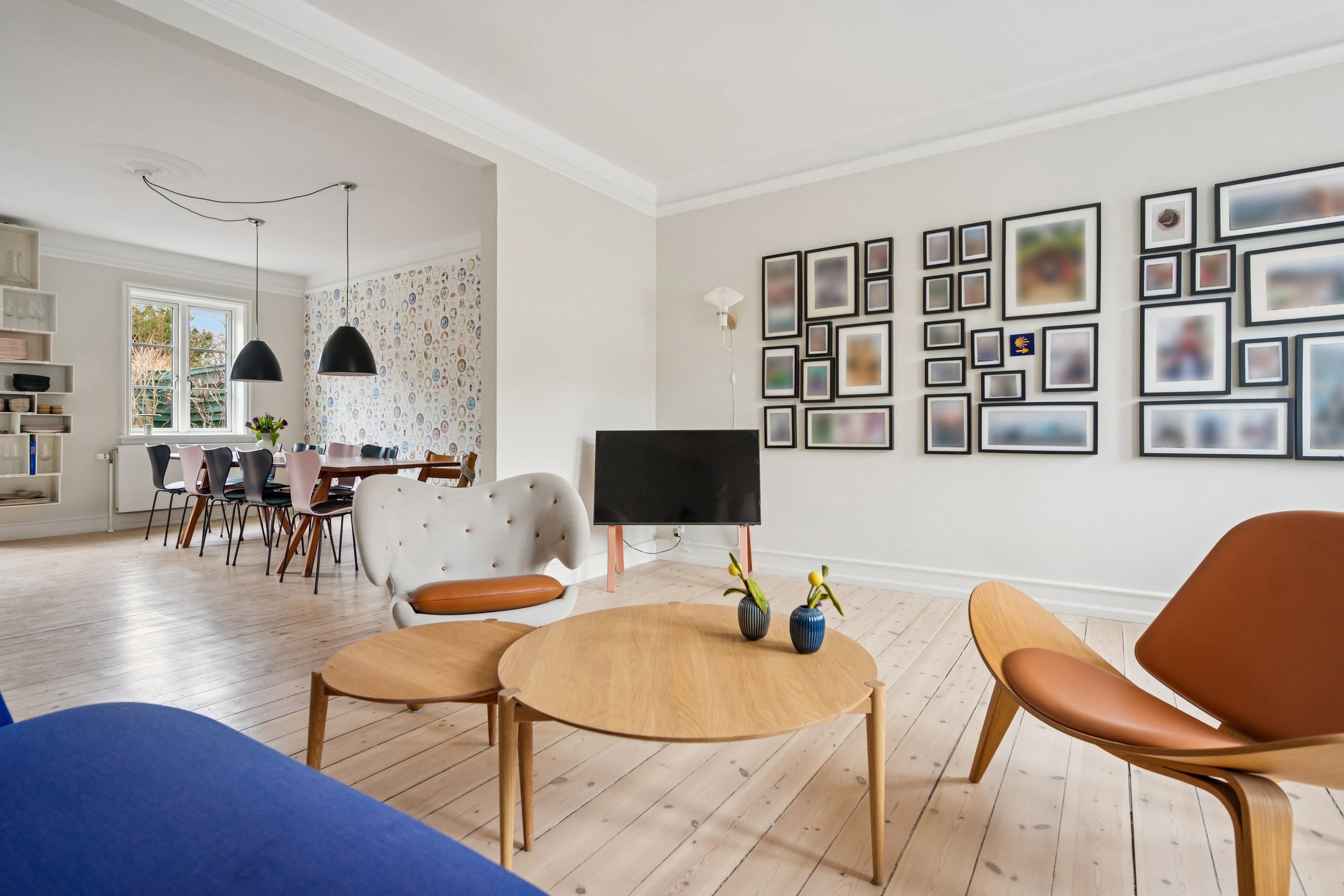 Miniaturebillede 1: stue. Billede af Buddingevej 46A, 2800 Kongens Lyngby