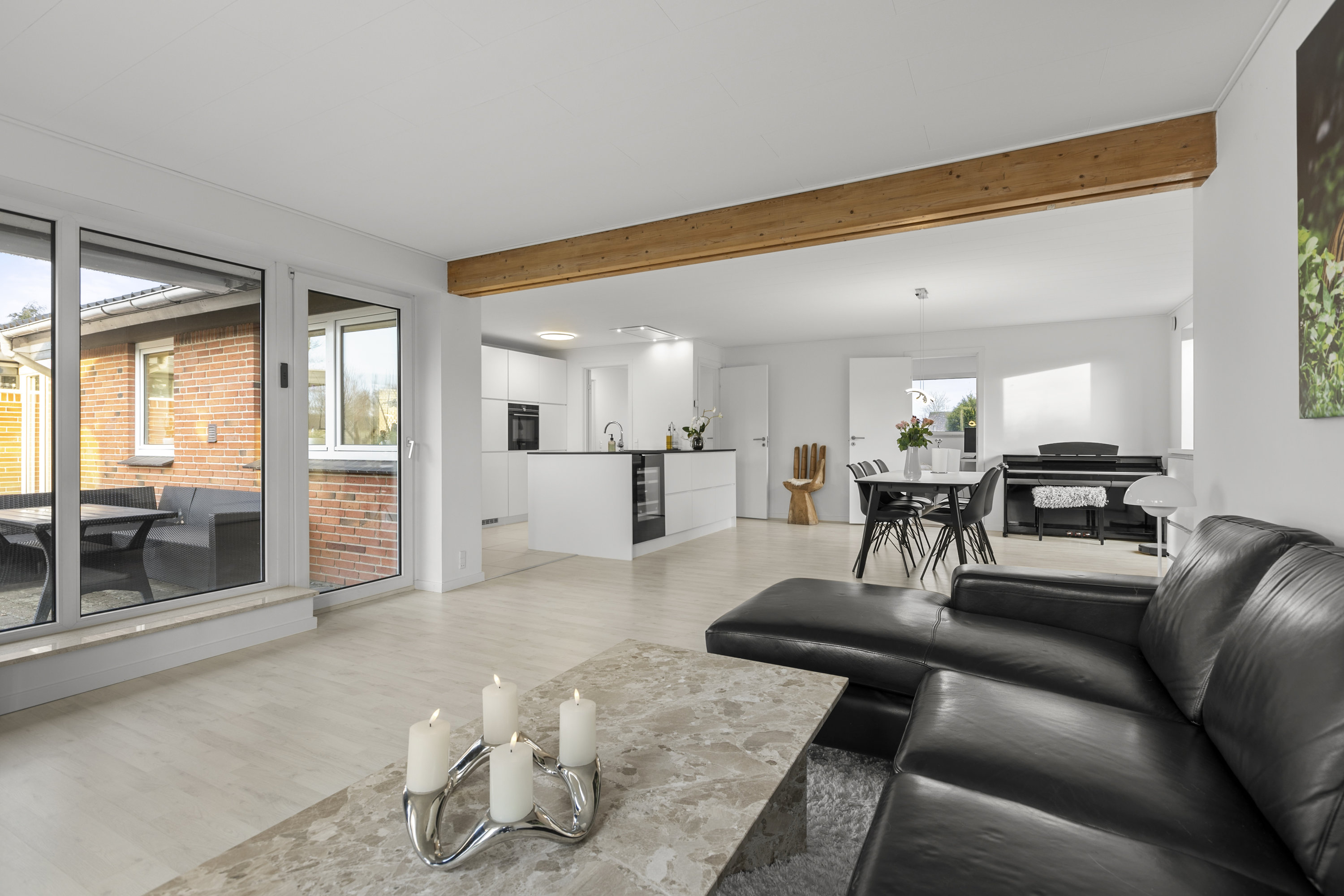 Fremhævet stue billede i fuldskærmstilstand. Billede af Bymarken 50, 4490 Jerslev Sjælland