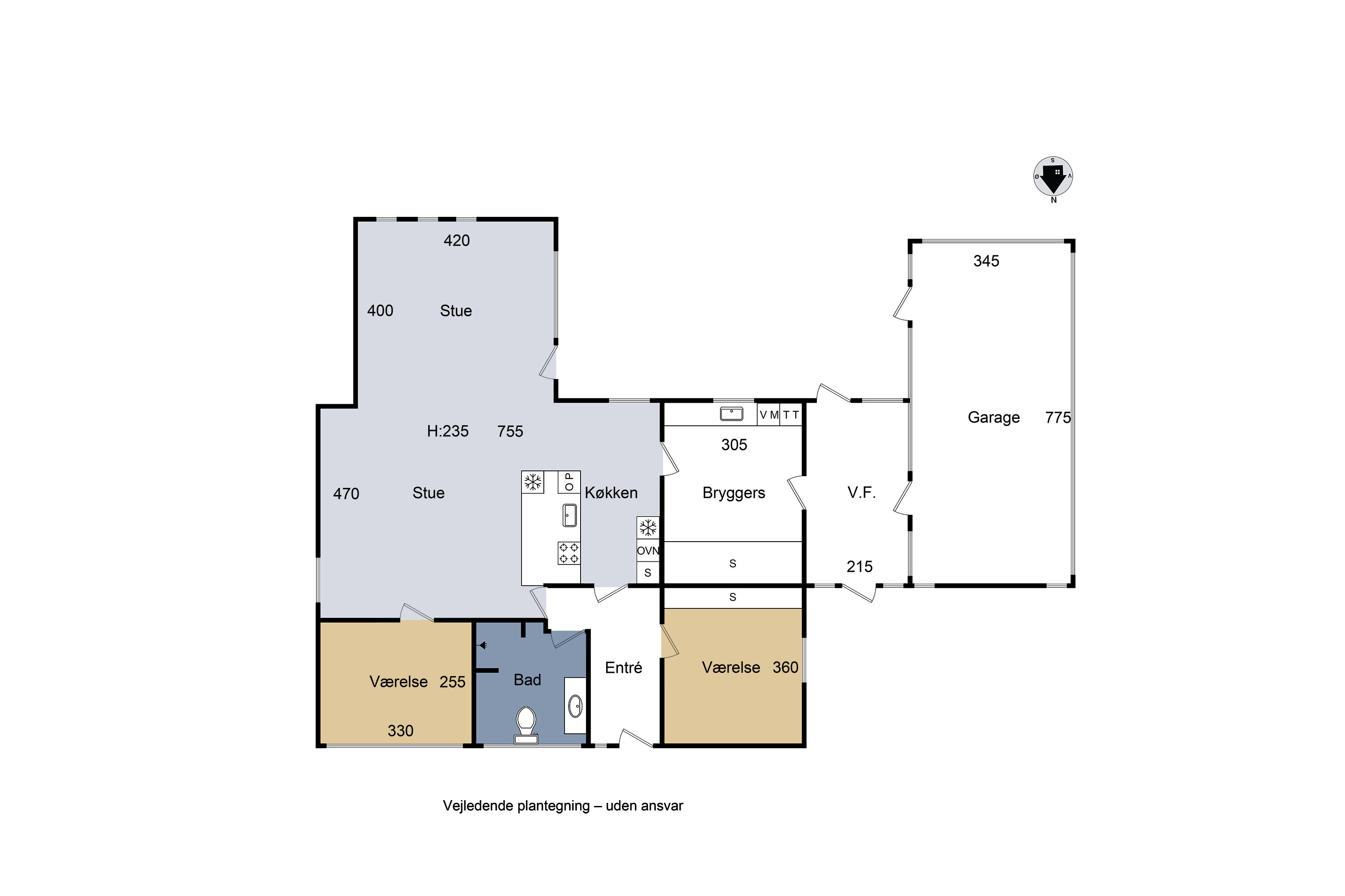 Plantegninger billede af Bymarken 50, 4490 Jerslev Sjælland