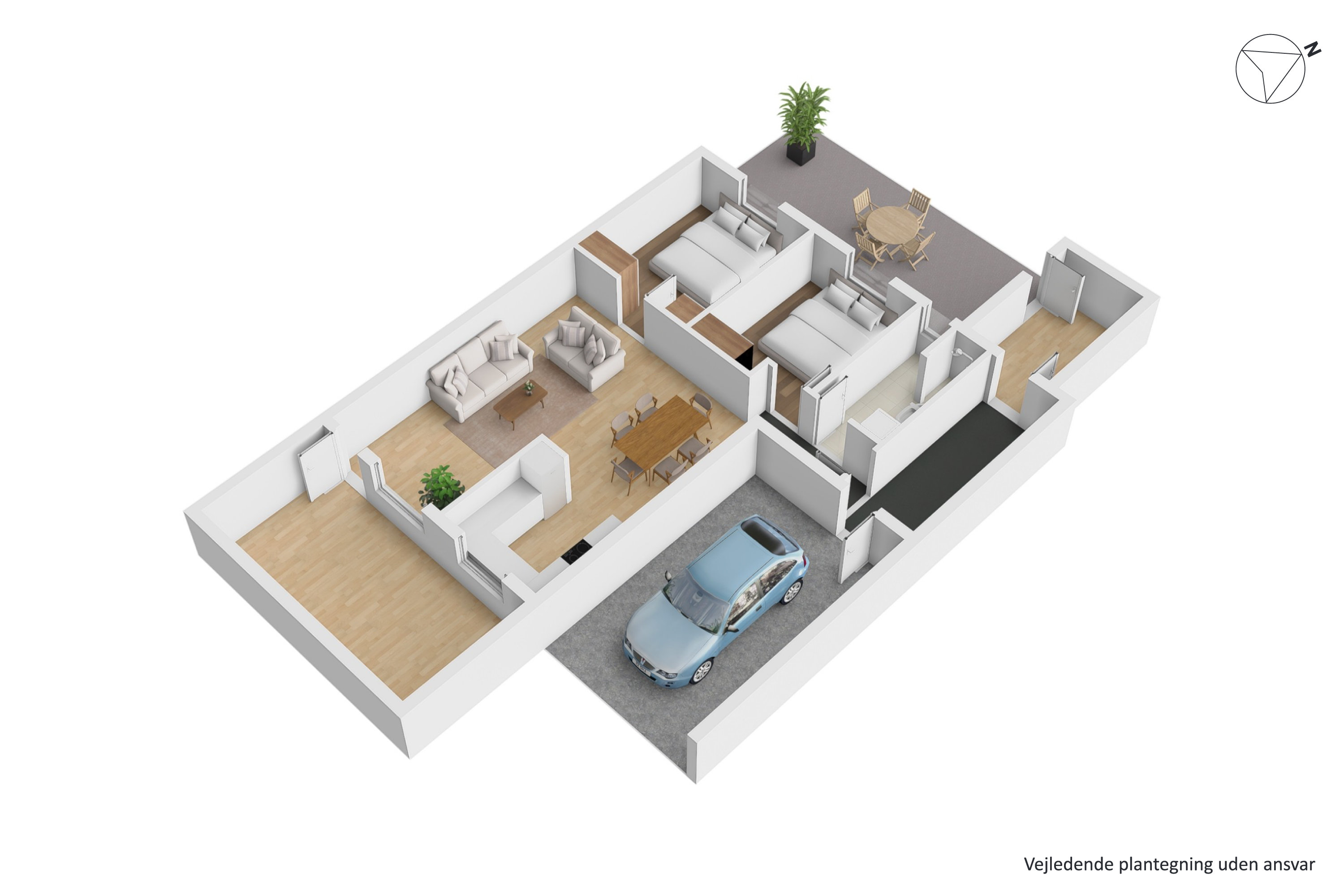 Plantegninger billede af Bøgelunden 13, 8722 Hedensted