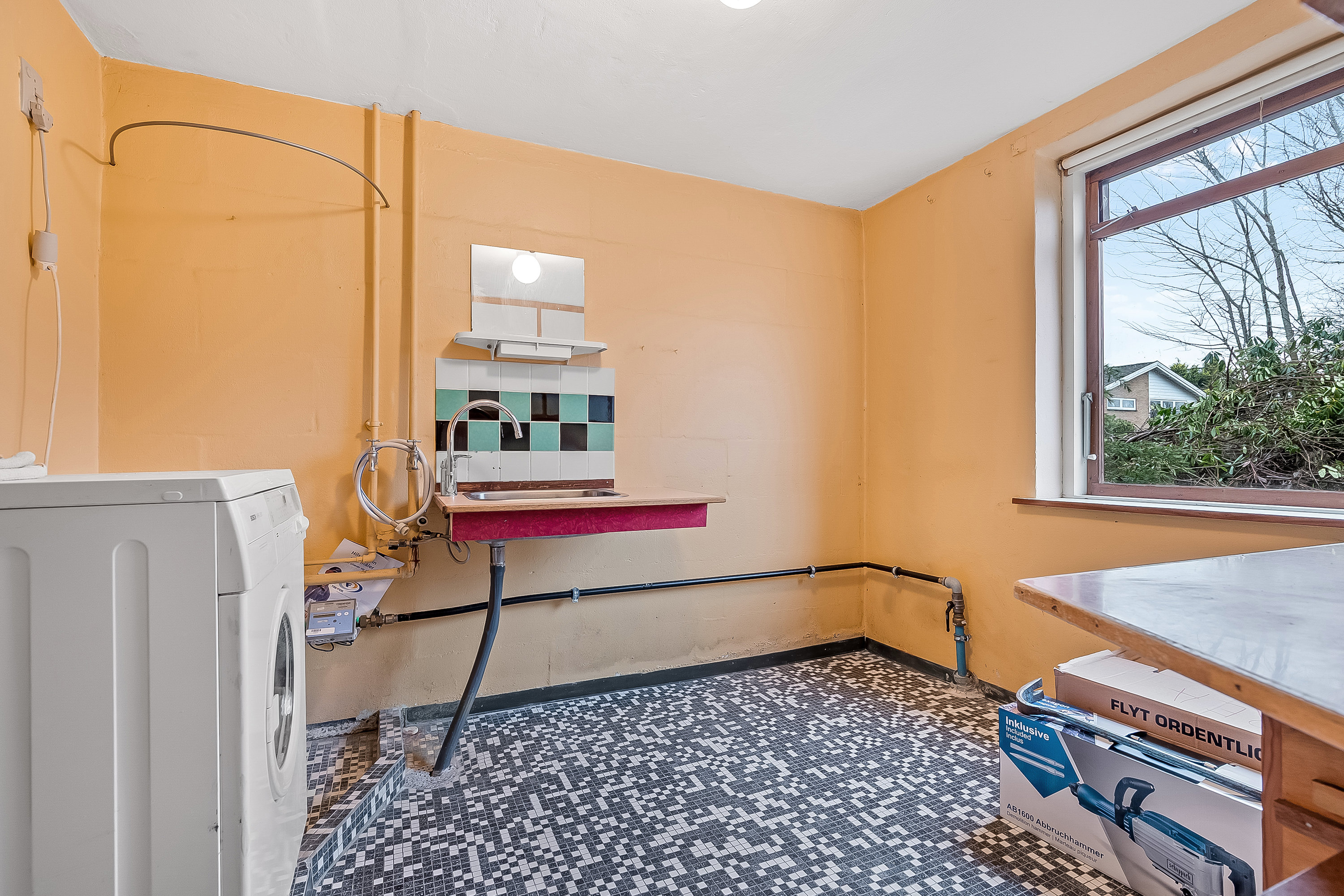 Fremhævet vaskerum billede i fuldskærmstilstand. Billede af Venusvej 40, 7100 Vejle