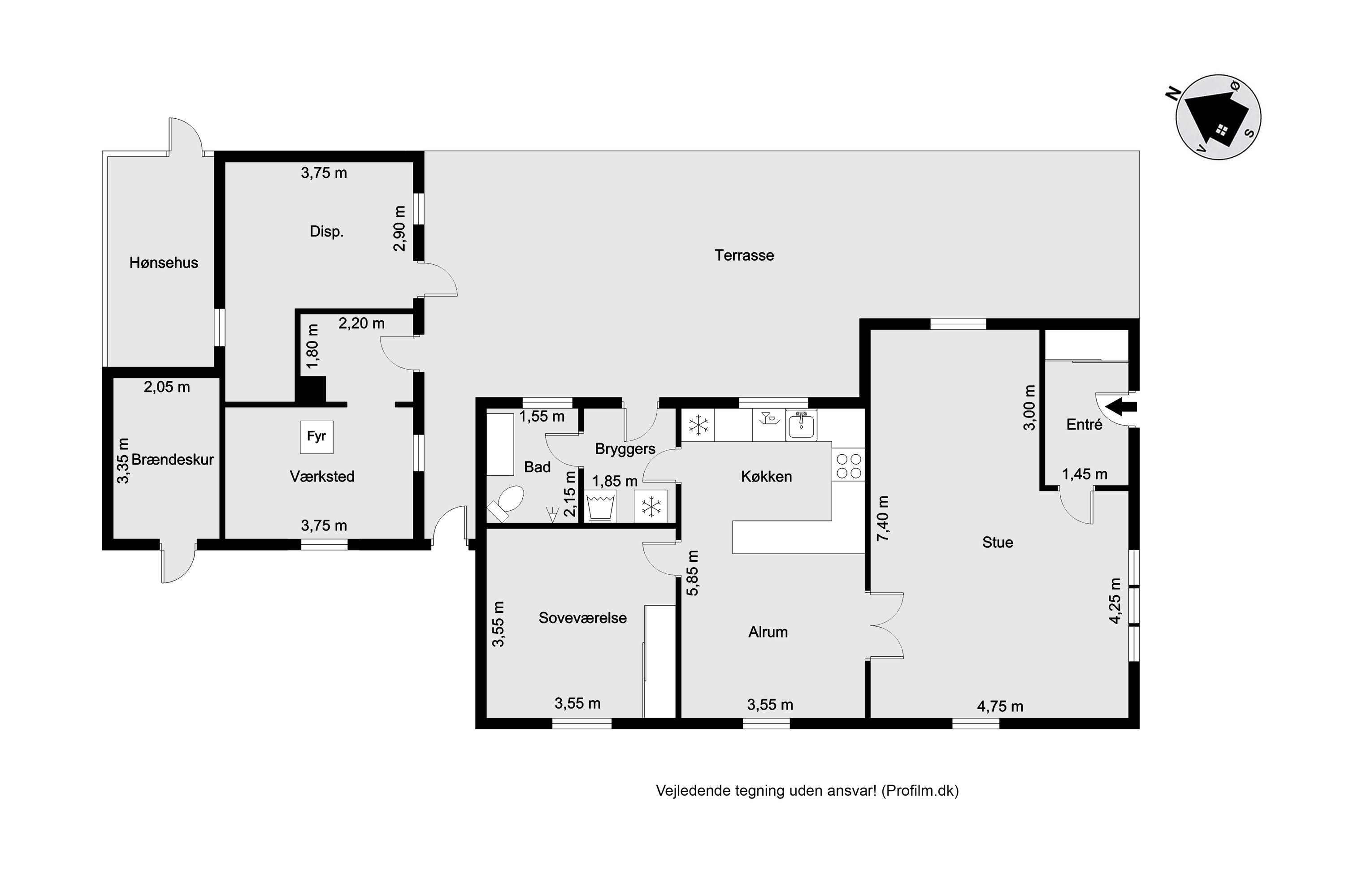 Plantegninger billede af Ålvej 8, Ål, 7830 Vinderup