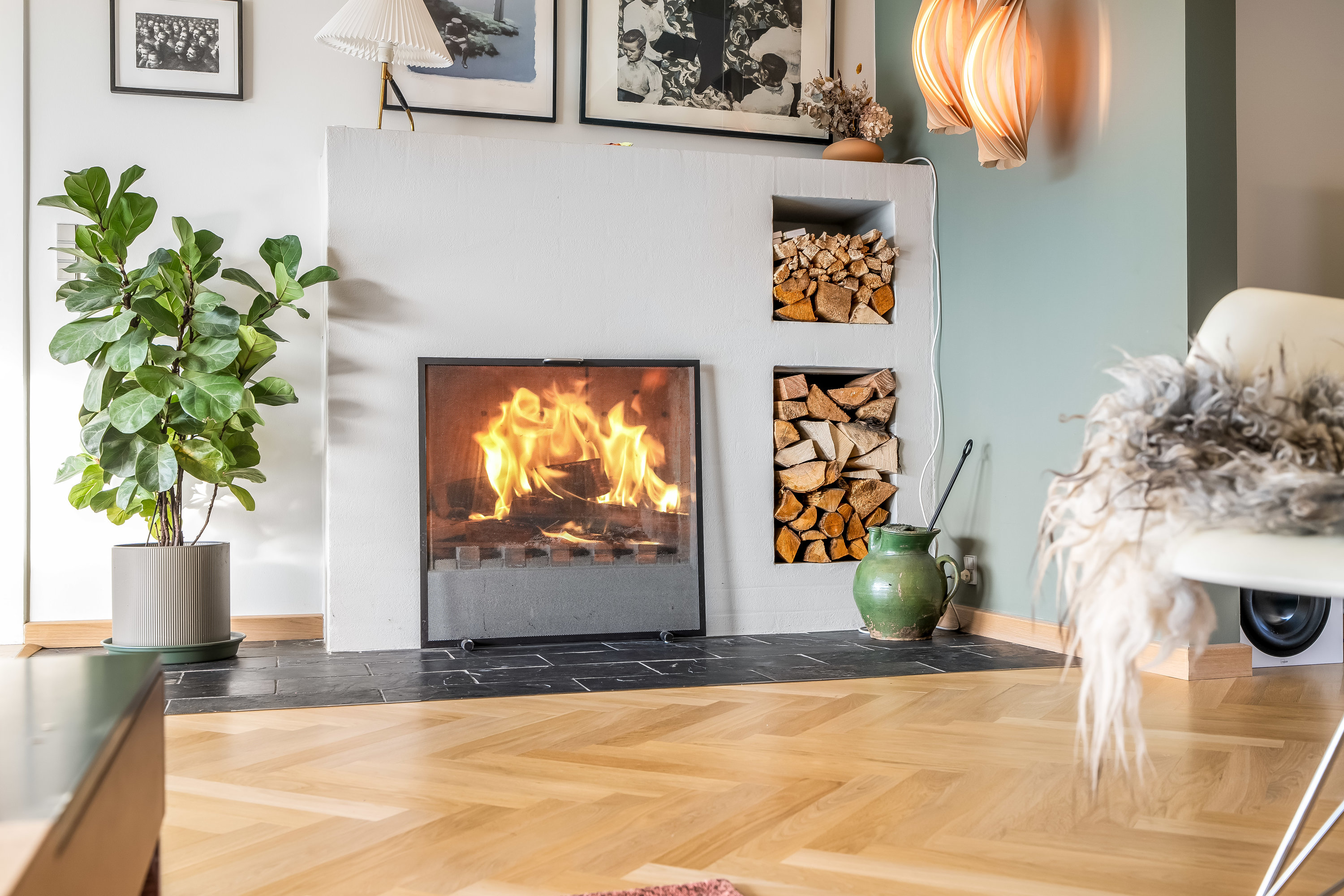 Fremhævet stue billede i fuldskærmstilstand. Billede af I.H.Mundts Vej 26, 2830 Virum