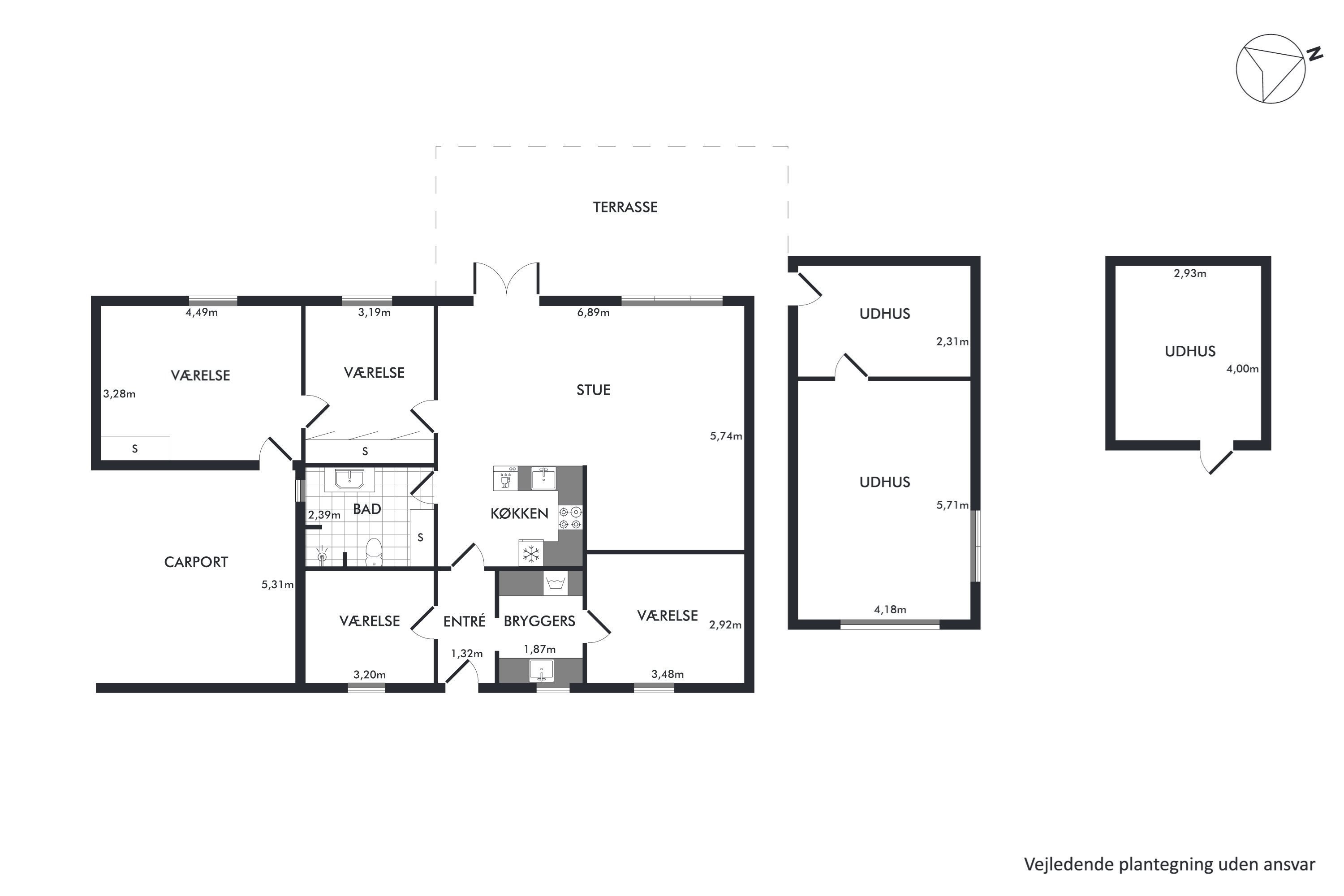 Plantegninger billede af Hedevænget 88, 8800 Viborg