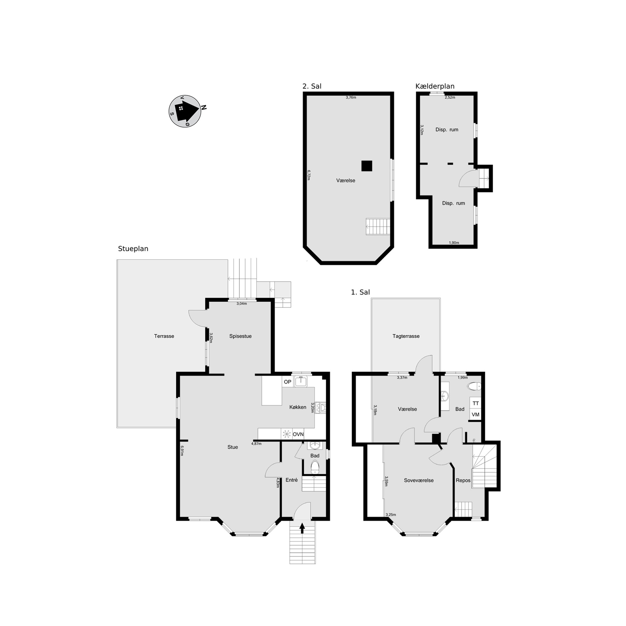 Plantegninger billede af St Bjerggade 8, 7100 Vejle