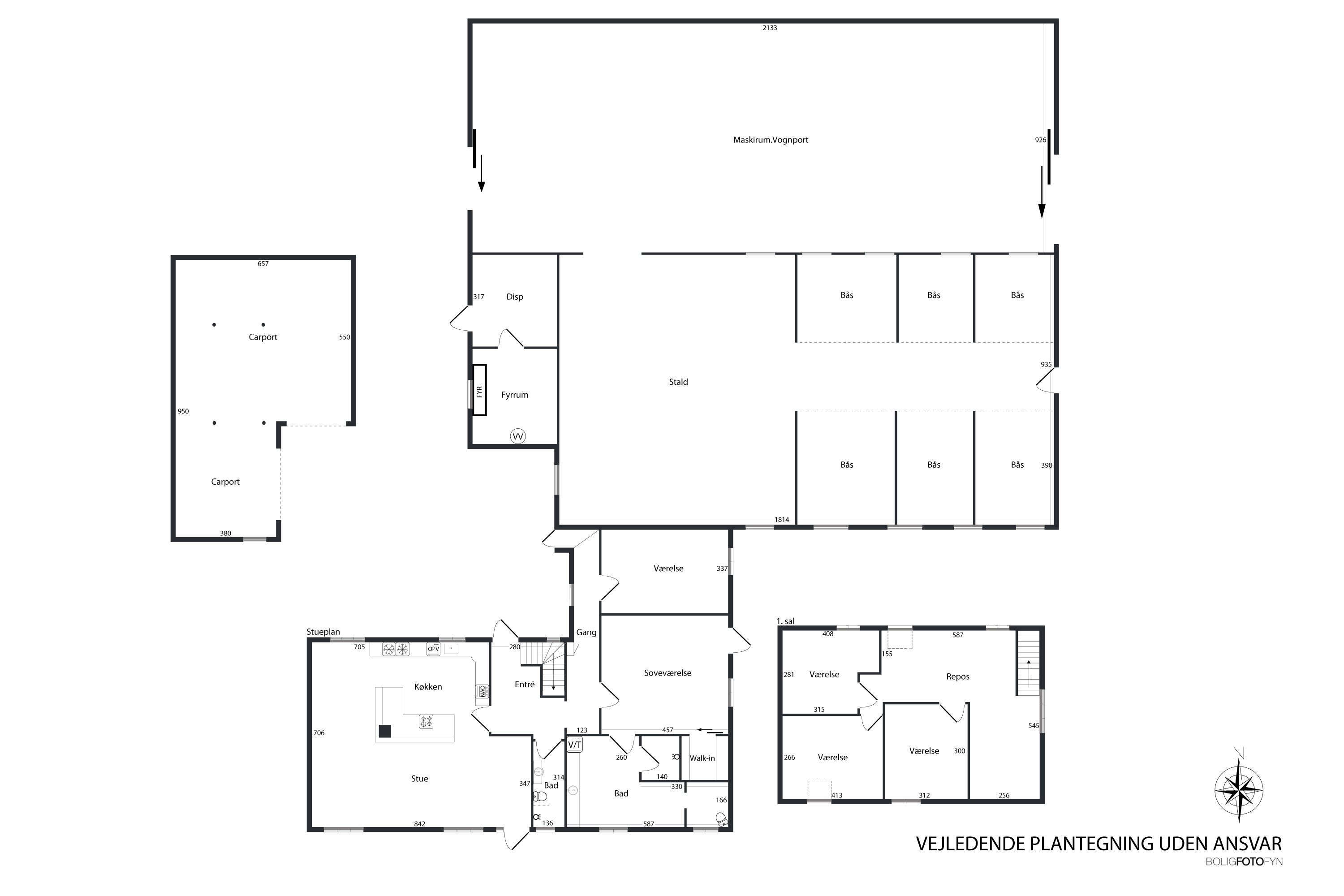 Plantegninger billede af Præstevænget 3, 5683 Haarby