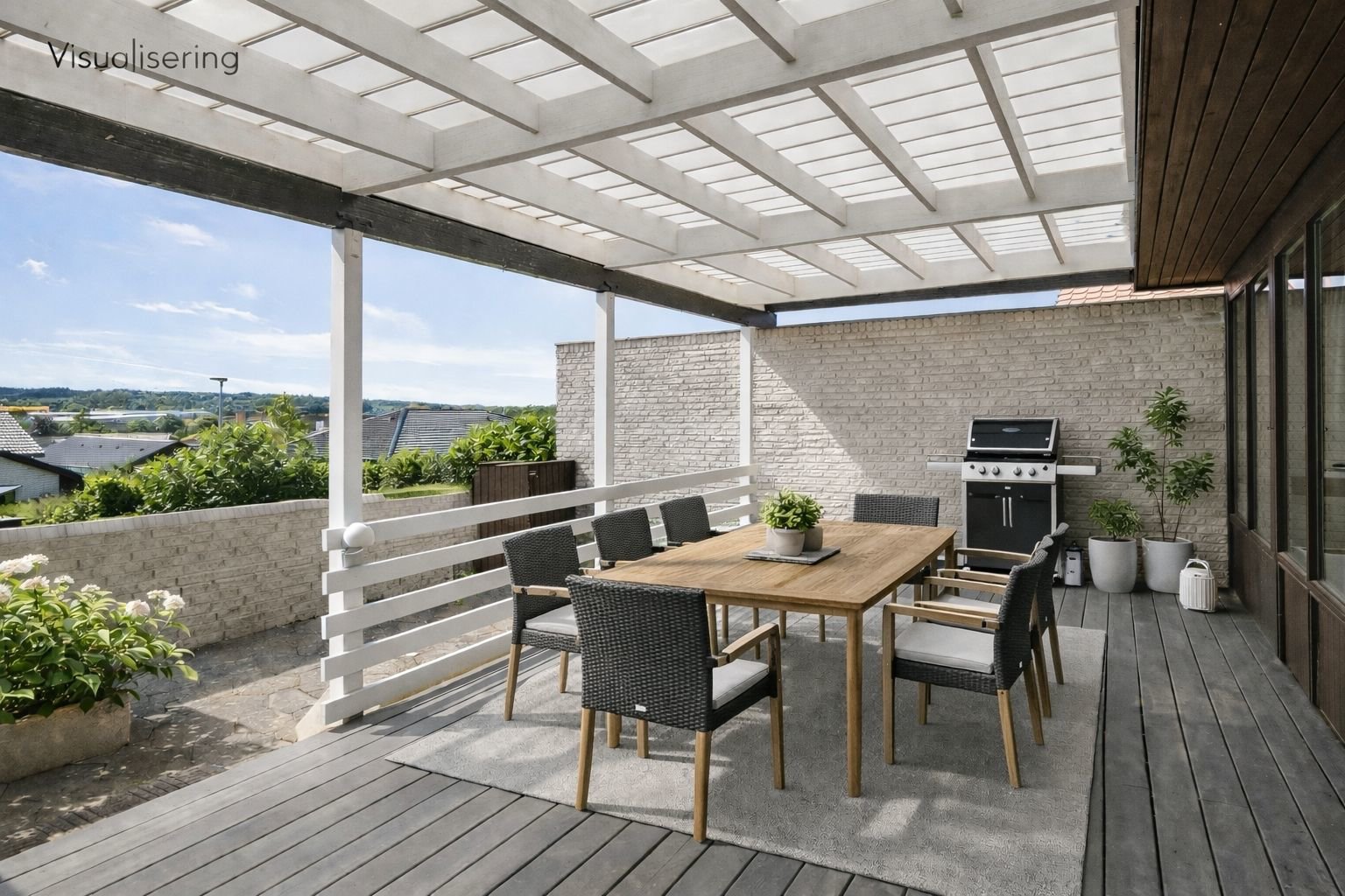 Miniaturebillede 1: terrasse. Billede af Jacob Paludans Vej 8, 9200 Aalborg SV