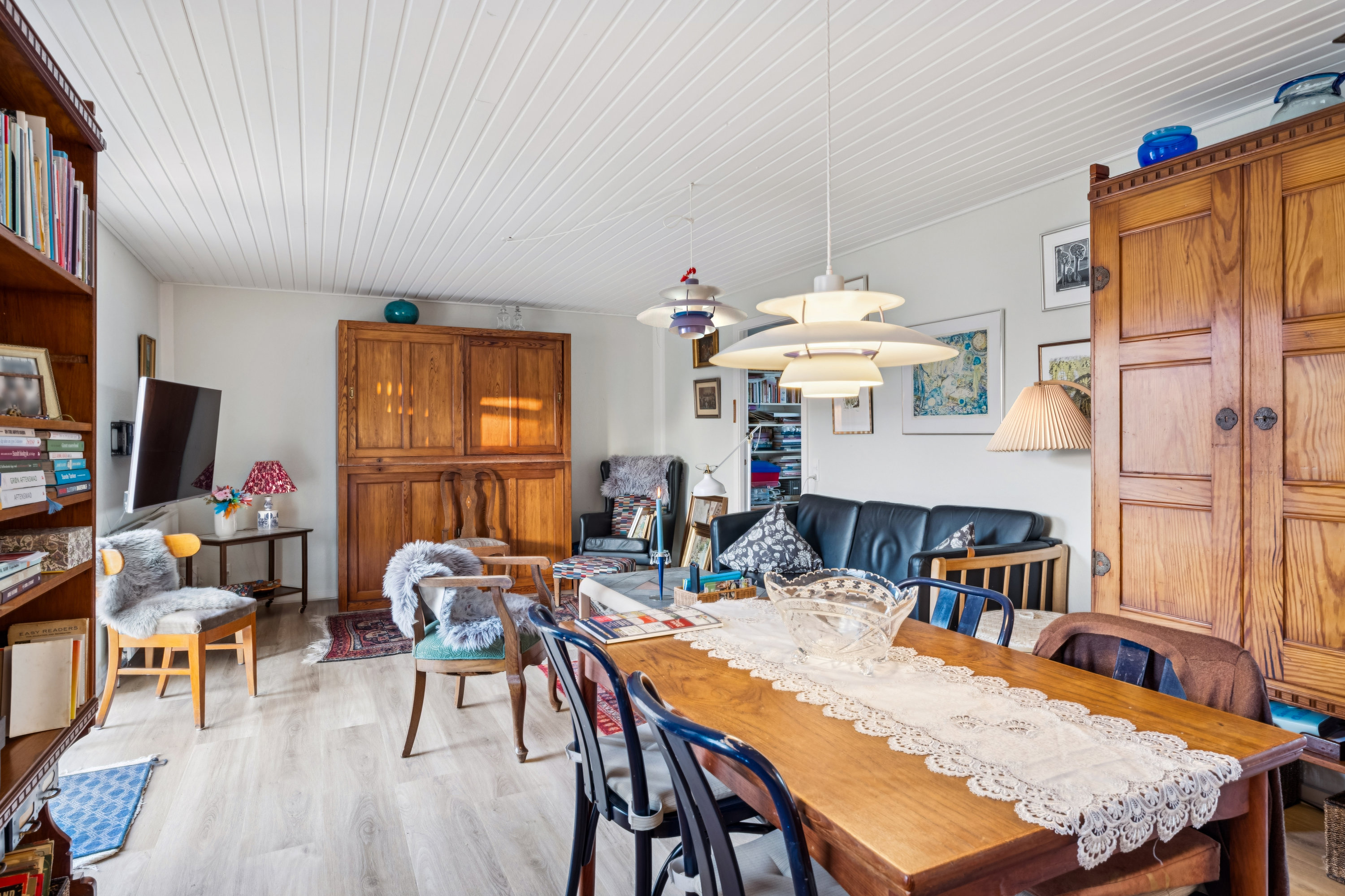 Fremhævet stue billede i fuldskærmstilstand. Billede af Engdiget 36, Hvam, 9620 Aalestrup