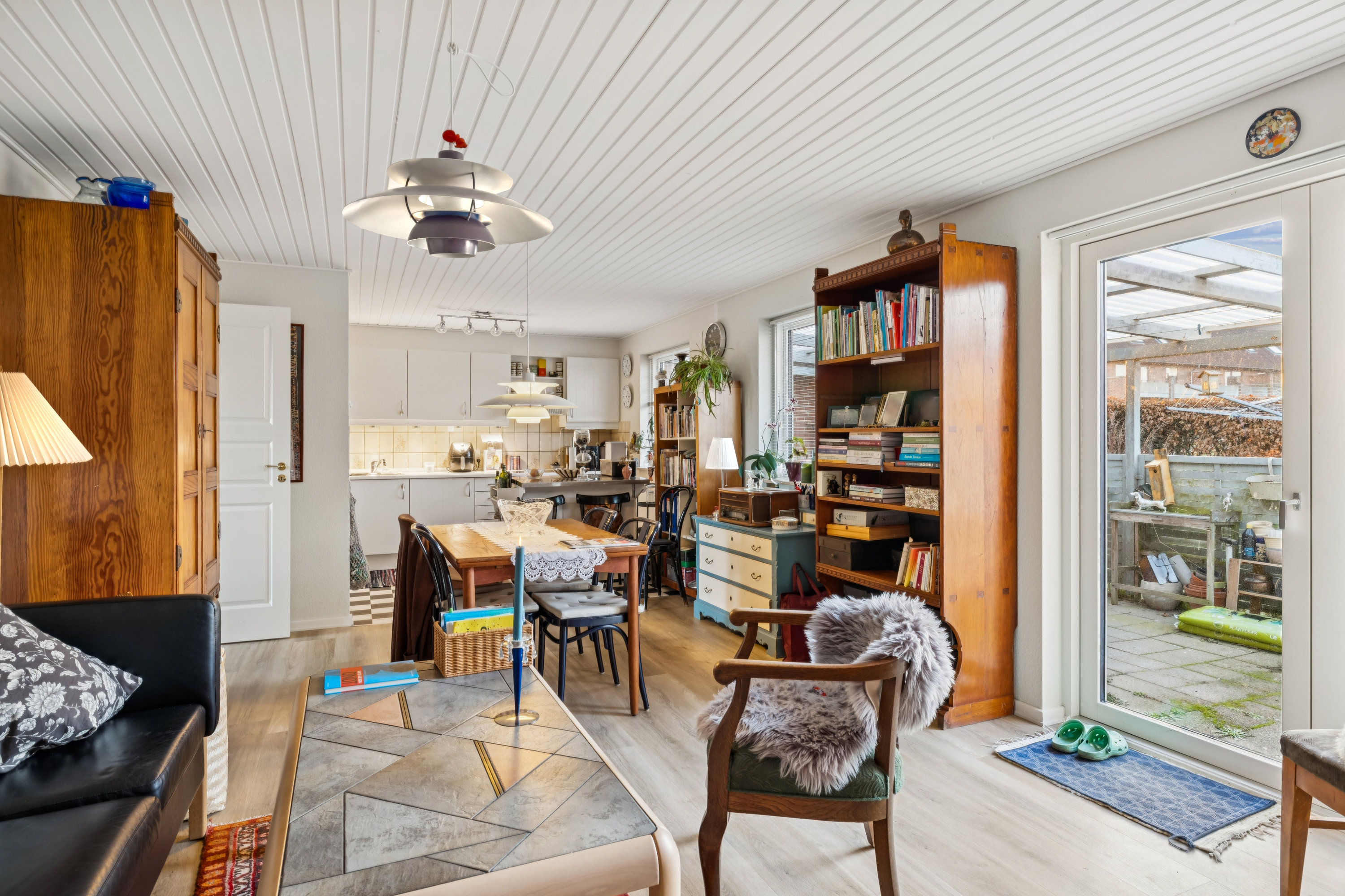 Fremhævet stue billede i fuldskærmstilstand. Billede af Engdiget 36, Hvam, 9620 Aalestrup