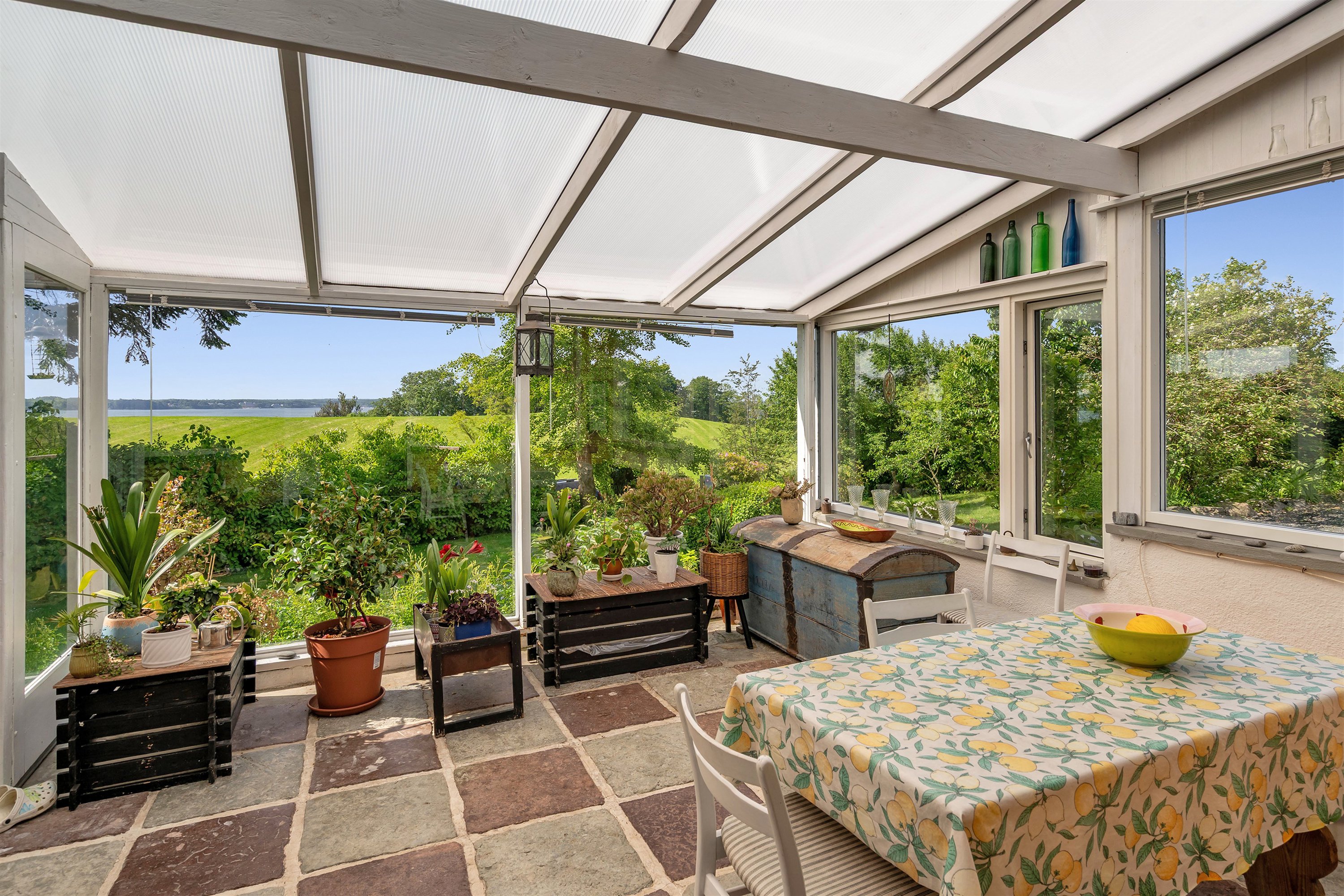 Fremhævet udestue billede i fuldskærmstilstand. Billede af Fjordvejen 162, Bækken, 6300 Gråsten