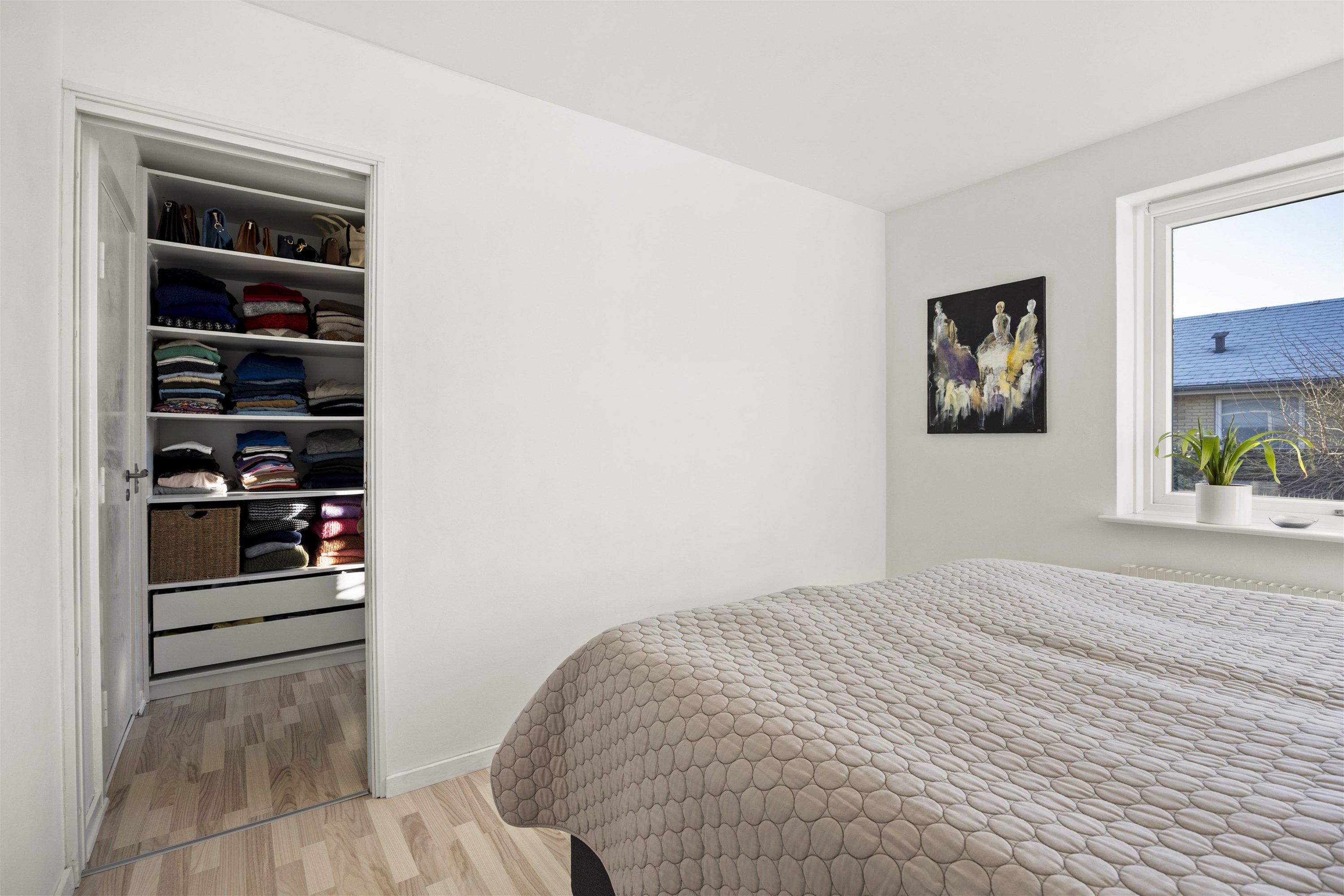 Fremhævet soveværelse billede i fuldskærmstilstand. Billede af Havretoften 25, 4200 Slagelse