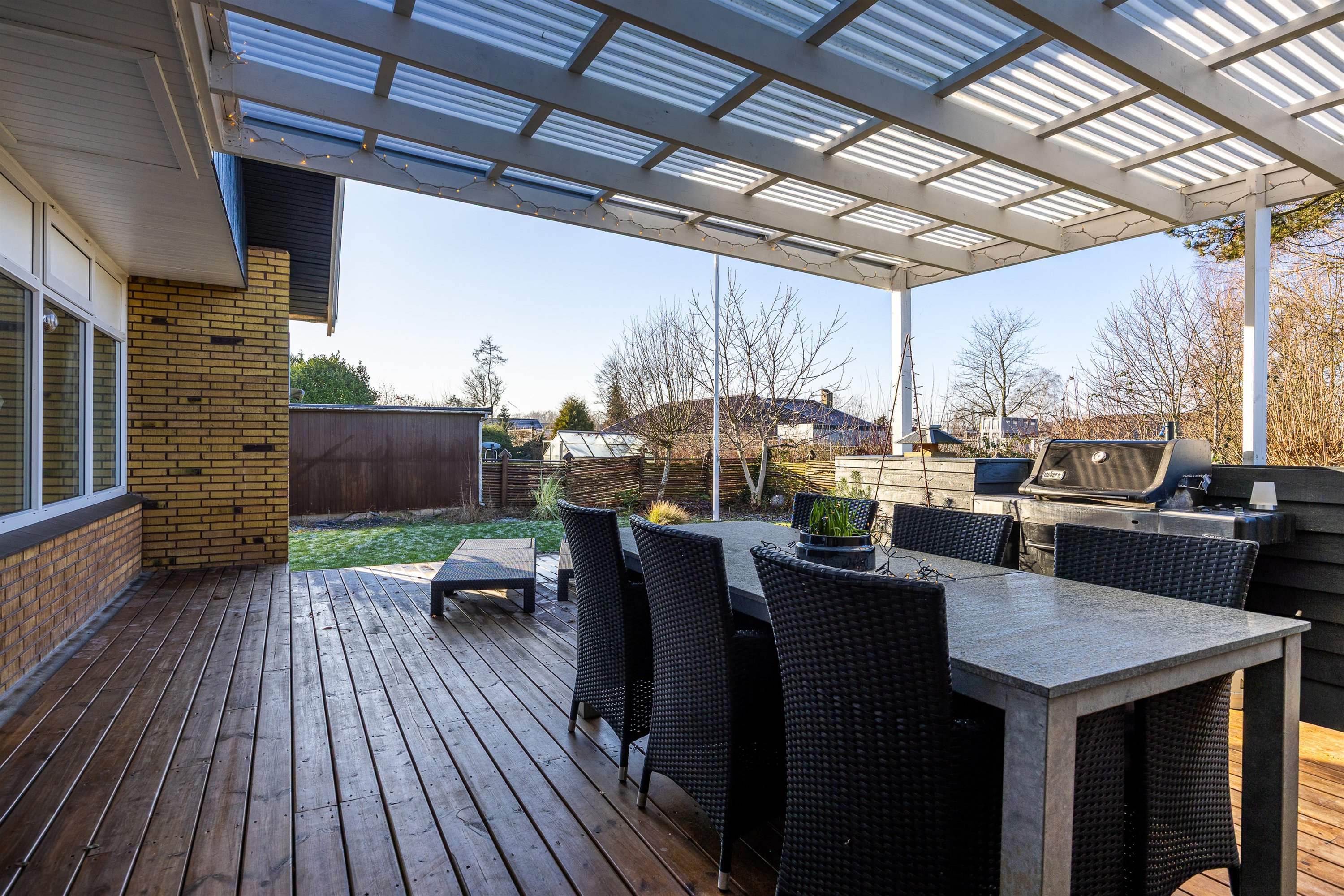 Fremhævet terrasse billede i fuldskærmstilstand. Billede af Havretoften 25, 4200 Slagelse